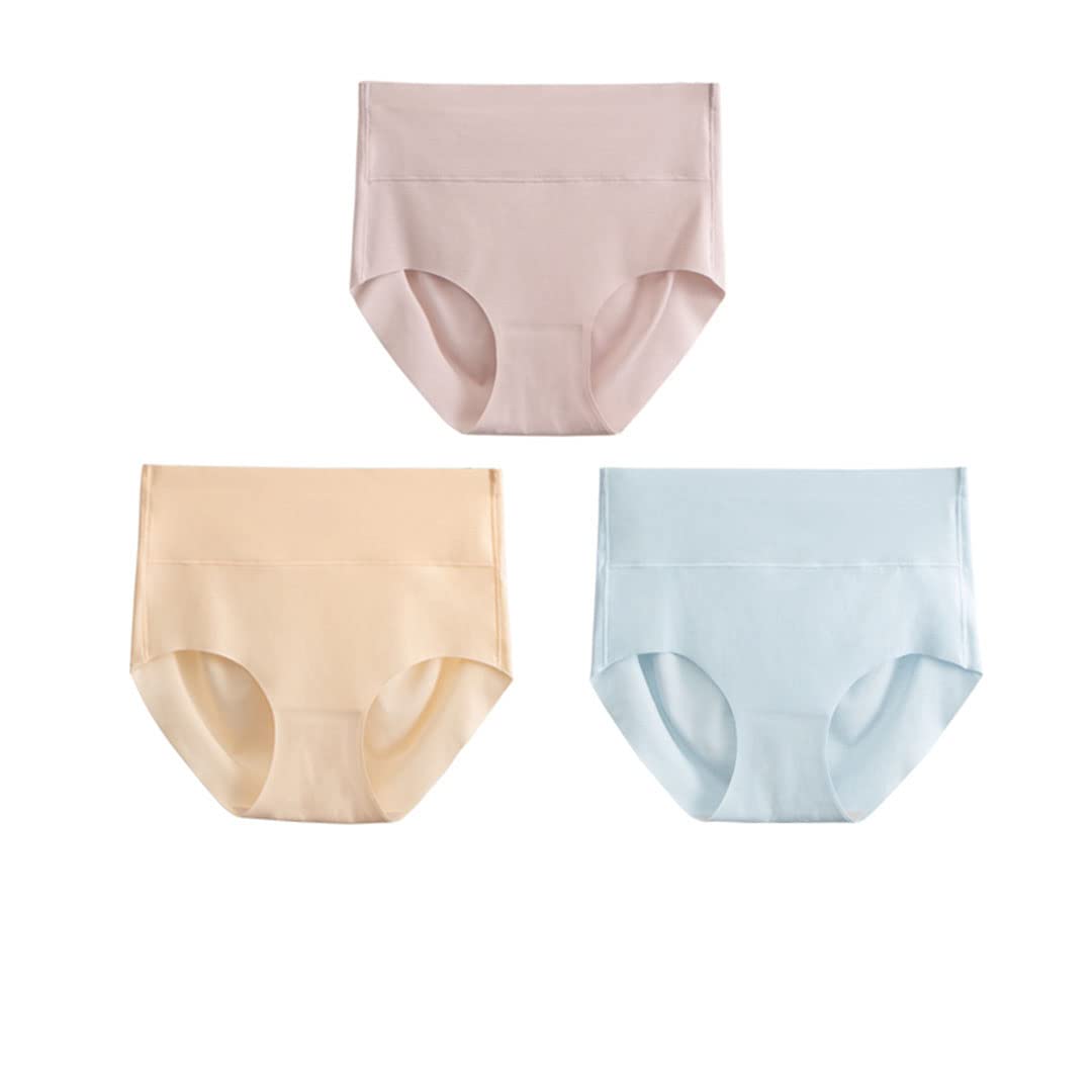 Women's 3-Pack Silk Panties with Cotton Crotch - Sexy Seamless Mid-Rise Hip Lifting Briefs for Everyday Comfort & Confidence | Perfect for Date Night, Lounge Wear & Special Occasions