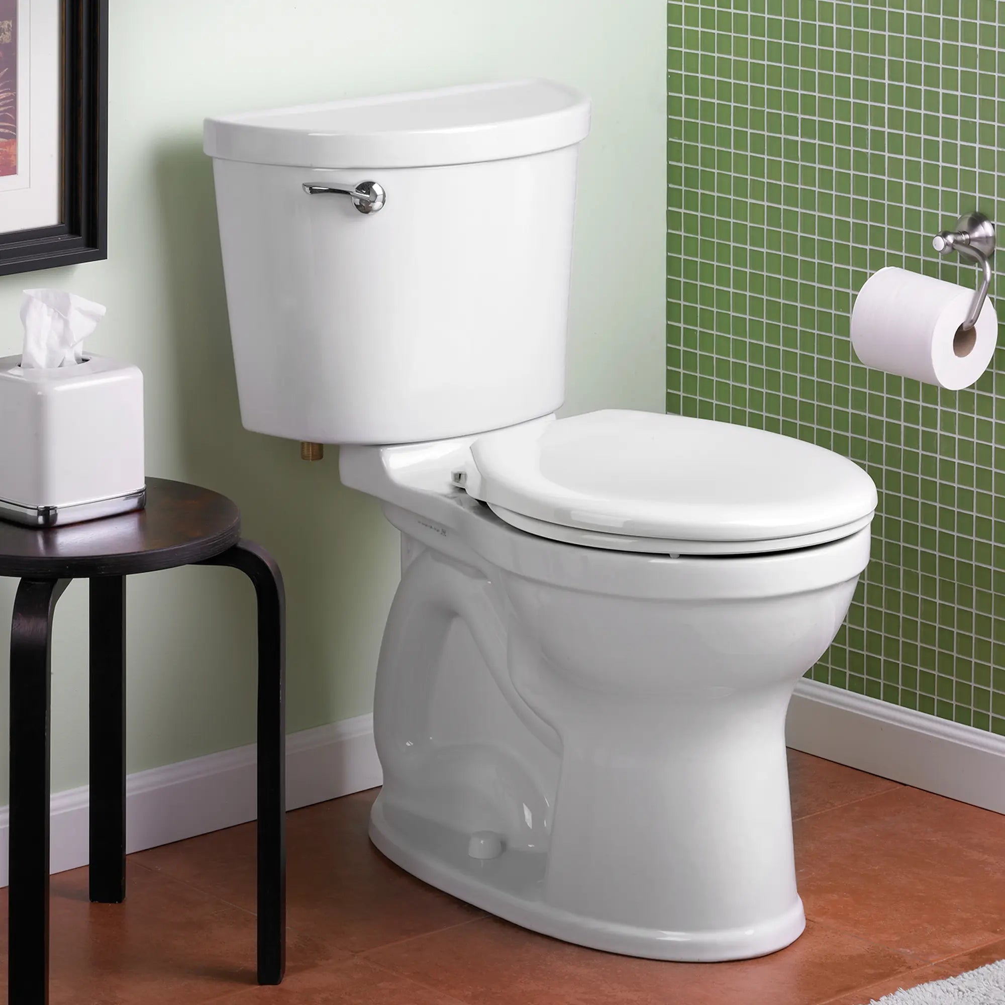Champion PRO Two-Piece 1.28 GPF Water-Saving Round Front Toilet Bowl - Chair Height Comfort, Easy Installation for Bathroom Remodeling (Toilet Seat Not Included) - Perfect for Small Bathrooms, Apartments & Modern Homes