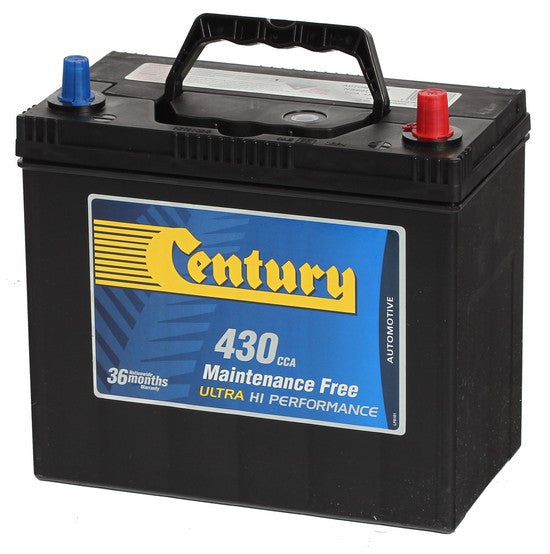 Century NS60 Car Battery - 430 CCA, NS60LMF for Reliable Starting Power - Perfect for Sedans, SUVs, and Compact Vehicles in Cold Weather Conditions