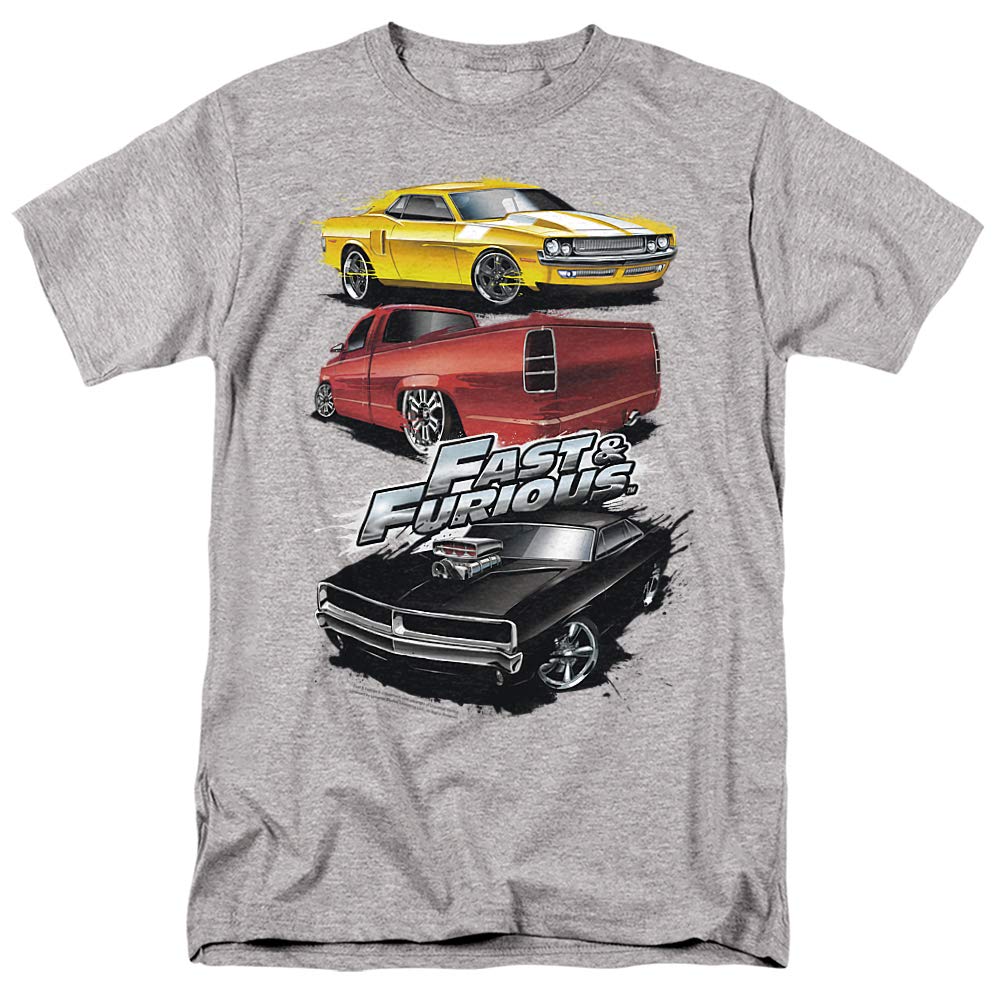Fast and Furious Muscle Car Splatter Graphic Unisex T-Shirt for Men & Women - Perfect for Movie Fans, Car Enthusiasts, and Casual Wear