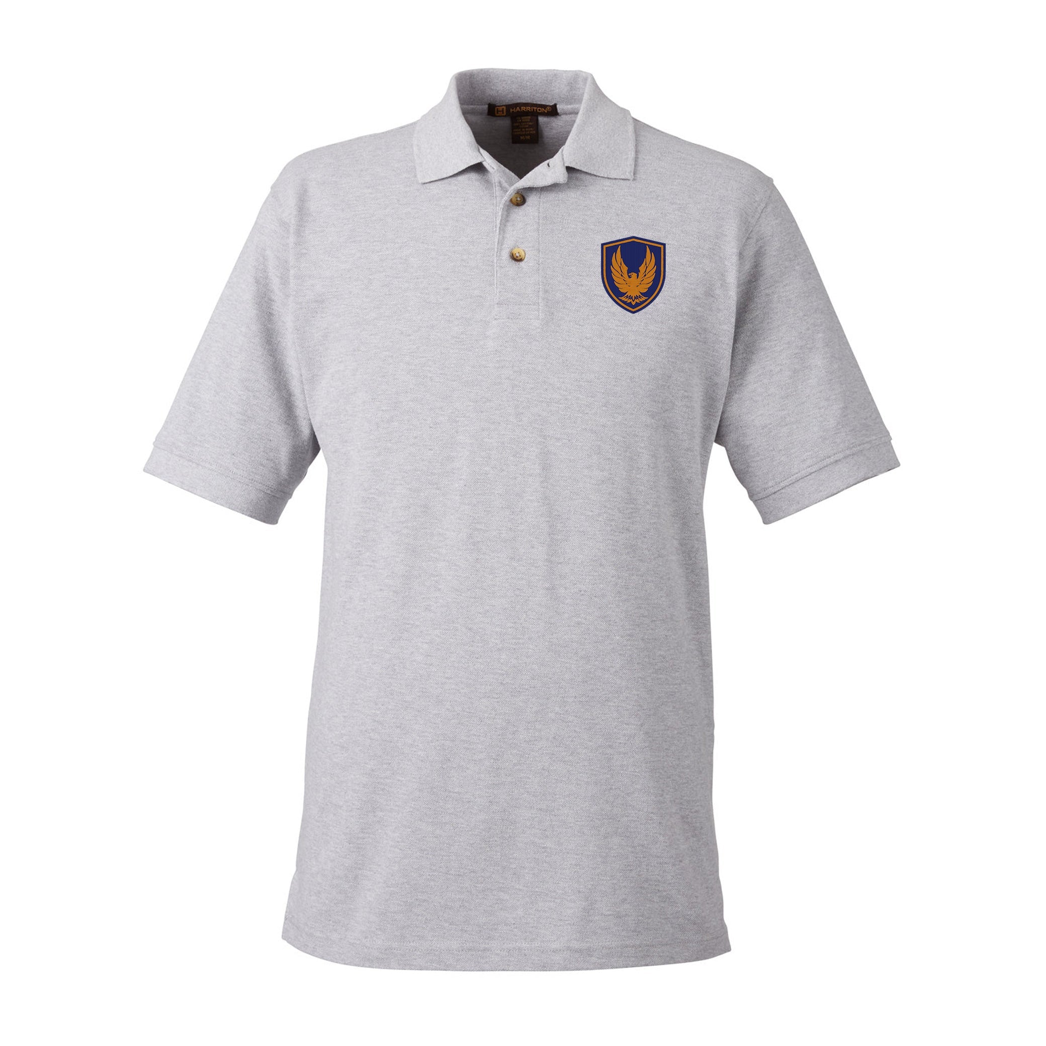 GHFH Men's Rugby Ringspun Cotton Polo Shirt - Breathable & Durable Performance Polo for Sports, Casual Wear & Outdoor Activities