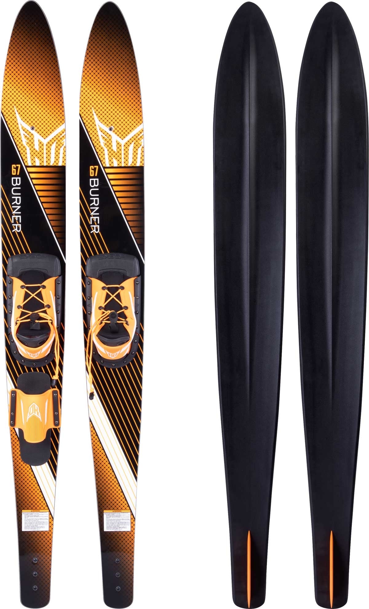 HO Sports Burner Combo Water Ski with Blaze Boots - RTS 2019 Model for Wakeboarding & Water Sports Enthusiasts | Perfect for Lakes, Rivers & Professional Competitions