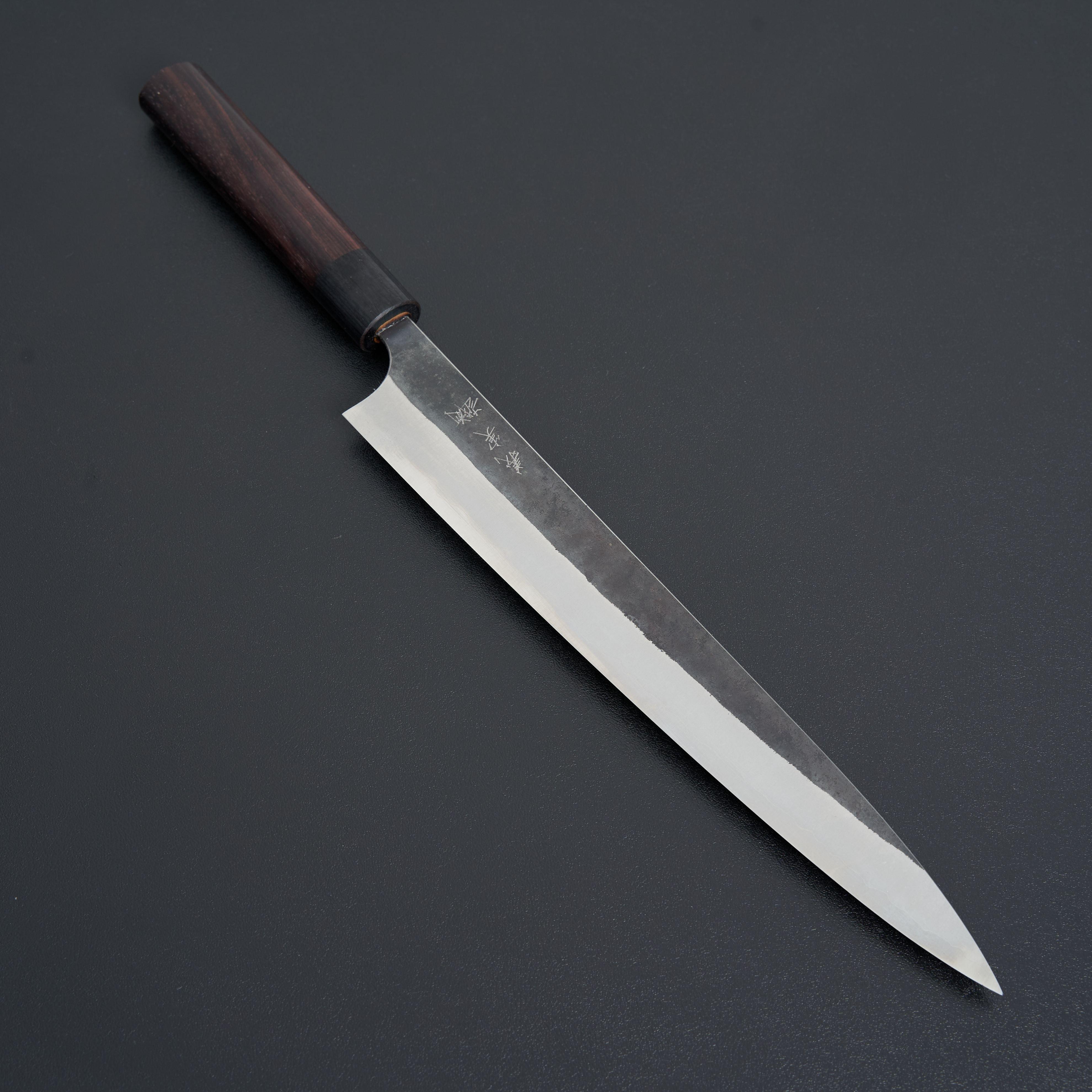 Premium Kato AS Kurouchi Sujihiki 270mm Japanese Slicing Knife - High Carbon Steel Blade for Sushi, Sashimi & Meat Cutting - Perfect for Chefs & Home Cooks