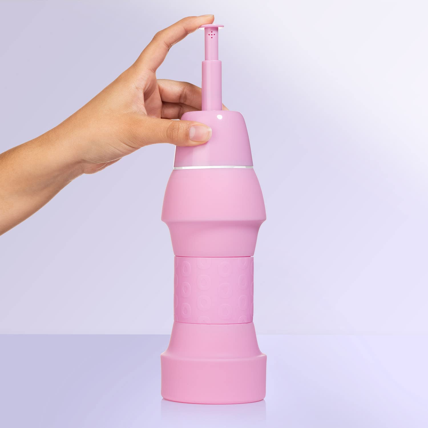 Omigo Collapsible Travel Bidet - 500ml Portable Personal Hygiene Bottle (Blush Pink) | Perfect for Camping, Hiking, Road Trips & Postpartum Care