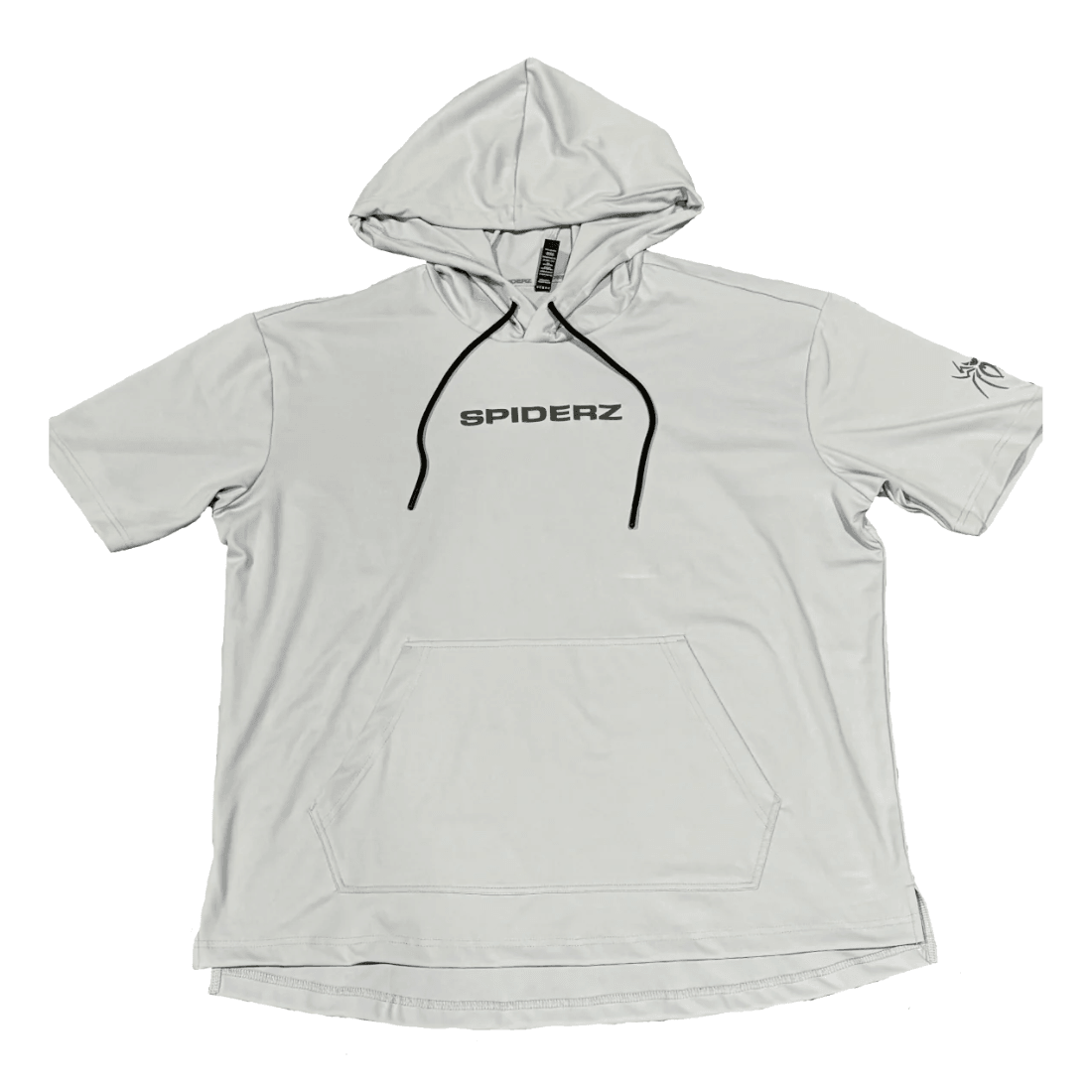 Spiderz Men's Workout Hoodie - Lightweight Short Sleeve Gym Hooded Shirt for Running, Training & Outdoor Activities