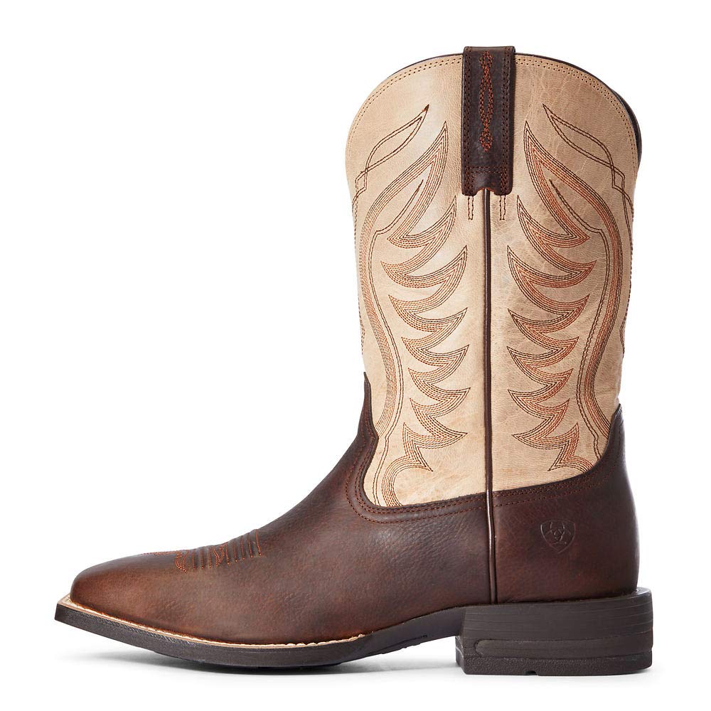 ARIAT Amos Men's Western Boots - Durable Leather Work & Casual Boots for Riding, Hiking & Everyday Wear