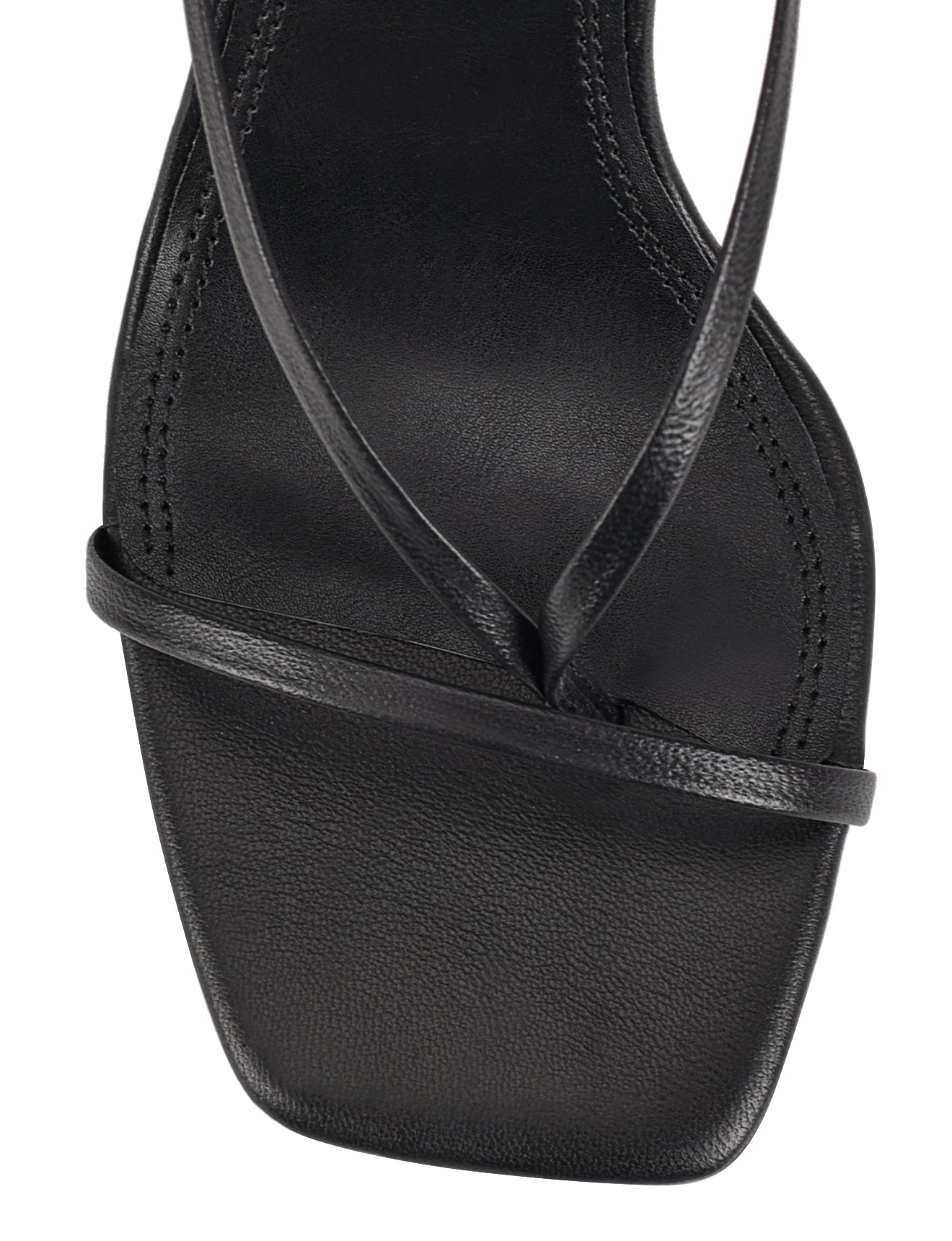 Black Leather Spice Strappy Sandals - Women's Fashion Summer Sandals for Beach, Vacation & Casual Outfits