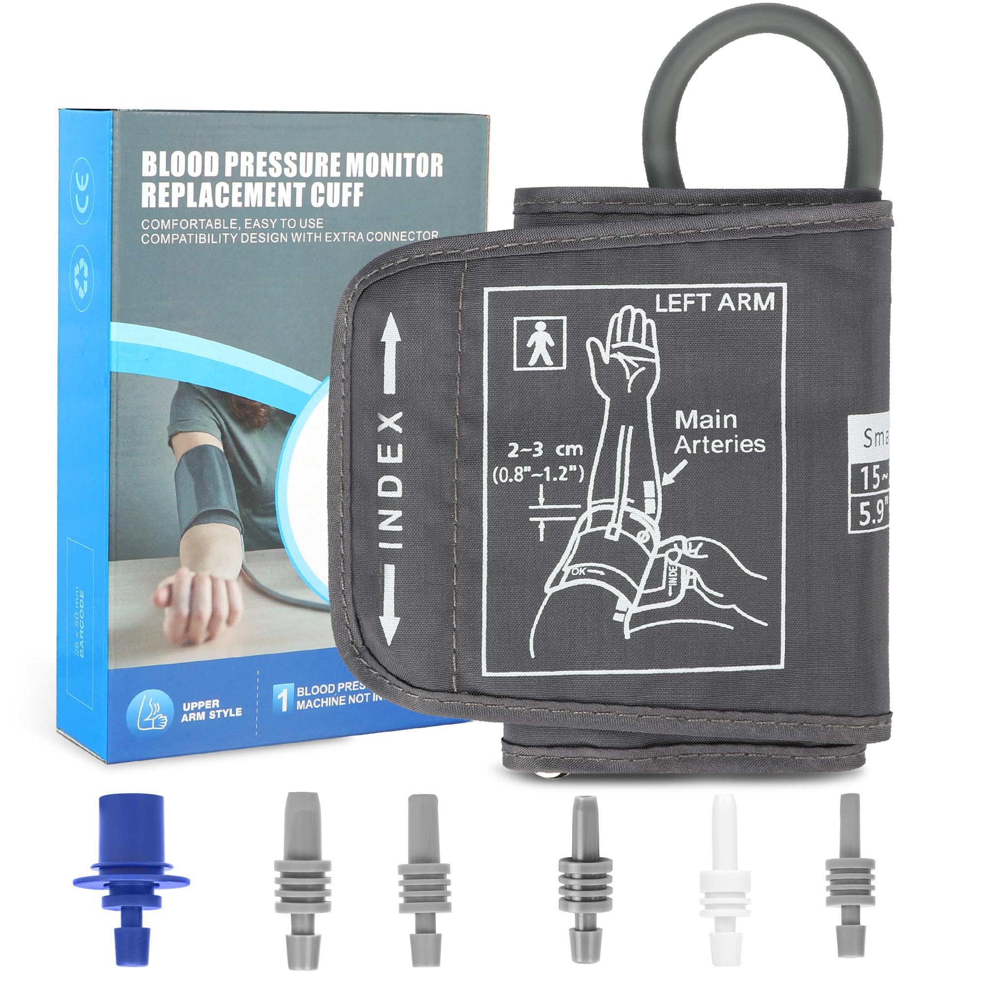Small Blood Pressure Cuff Replacement for Thin Arms 5.9