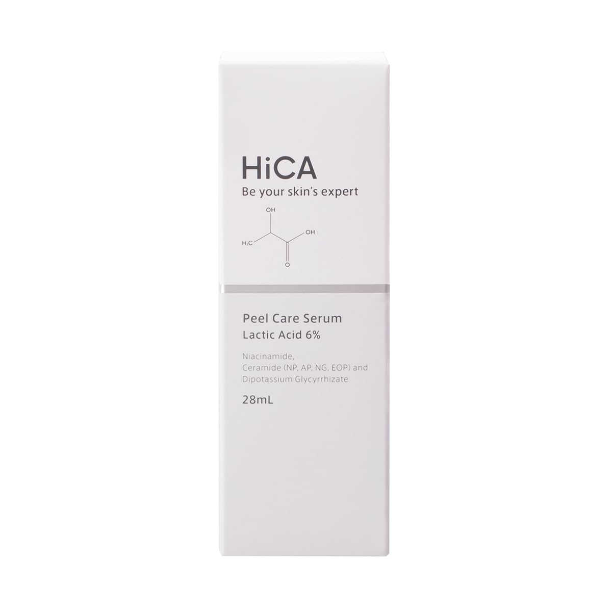 HiCA 6% Lactic Acid Peel Serum - Sensitive Skin AHA Exfoliator for Face Care
