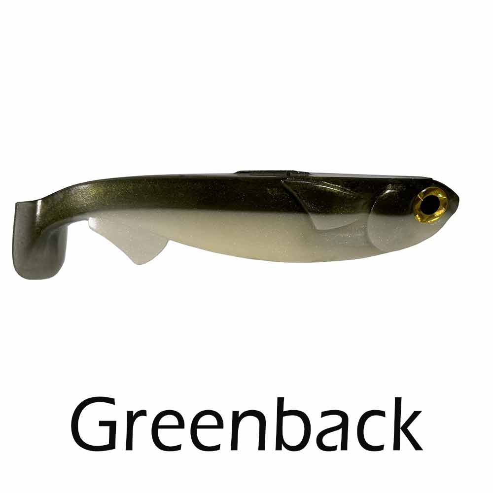 R&R Tackle 6-Pack 1.5OZ Soft Plastic Line Through Swimbait Lures - Premium Bass Fishing Bait for Freshwater & Saltwater - Perfect for Casting, Trolling, and Jigging
