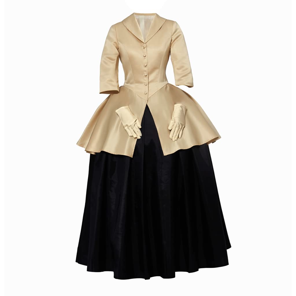 LoliMiss Claire Fraser Dress - Elegant Ball Gown Outlander Cosplay Costume for Halloween, Renaissance Fair & Themed Parties | Historical Reenactment & TV Show Inspired Outfit