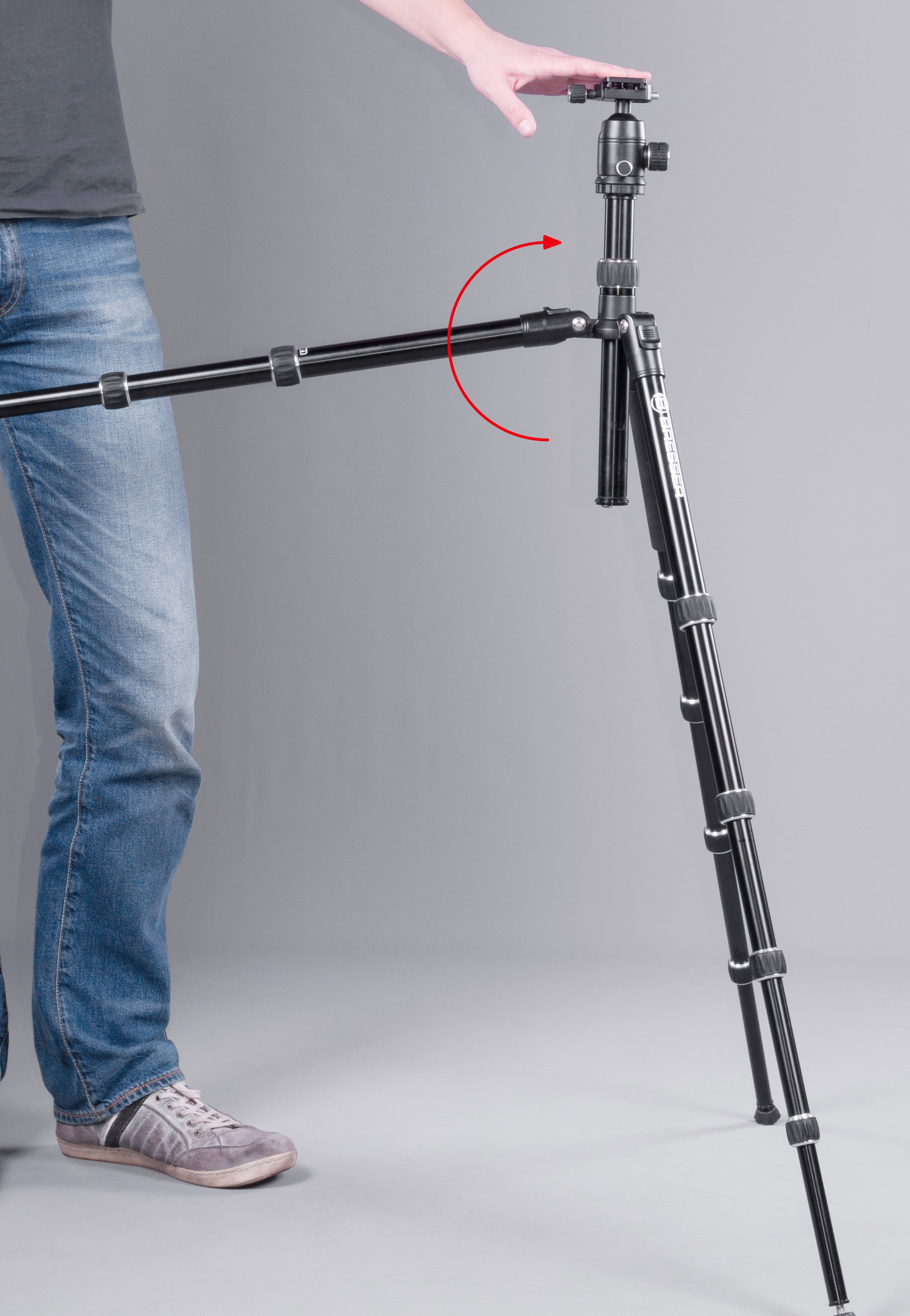 Bresser BR 7 Field Tripod - Lightweight Aluminum Camera Tripod for Travel & Outdoor Photography | Perfect for Hiking, Bird Watching & Landscape Shots