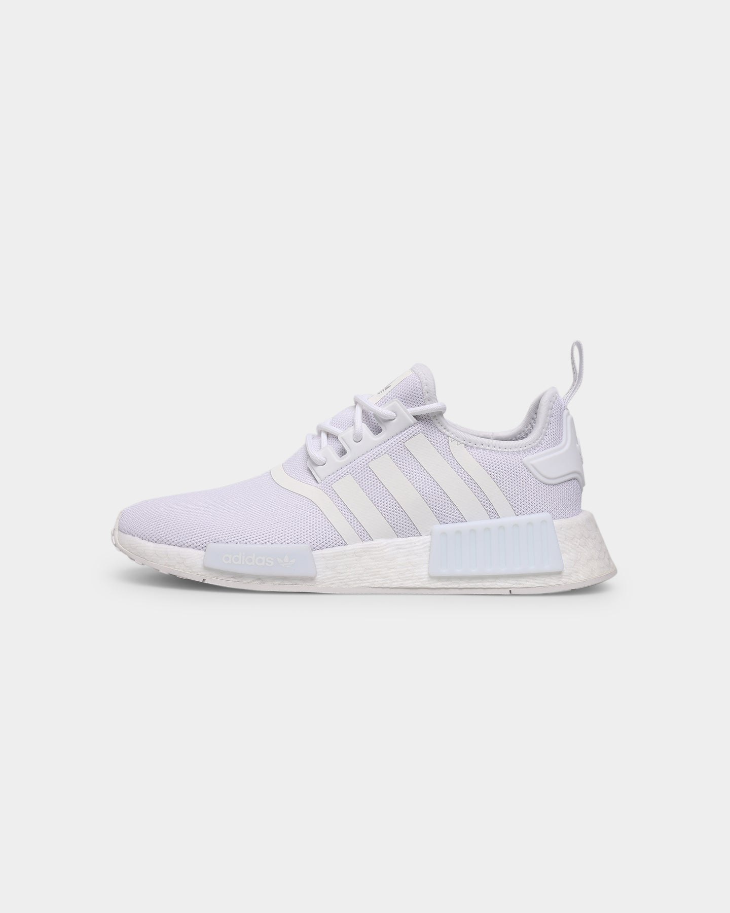 Adidas Women's NMD_R1 Primeblue Running Shoes - Cloud White/Silver Metallic - Lightweight Comfort for Jogging, Gym & Casual Wear