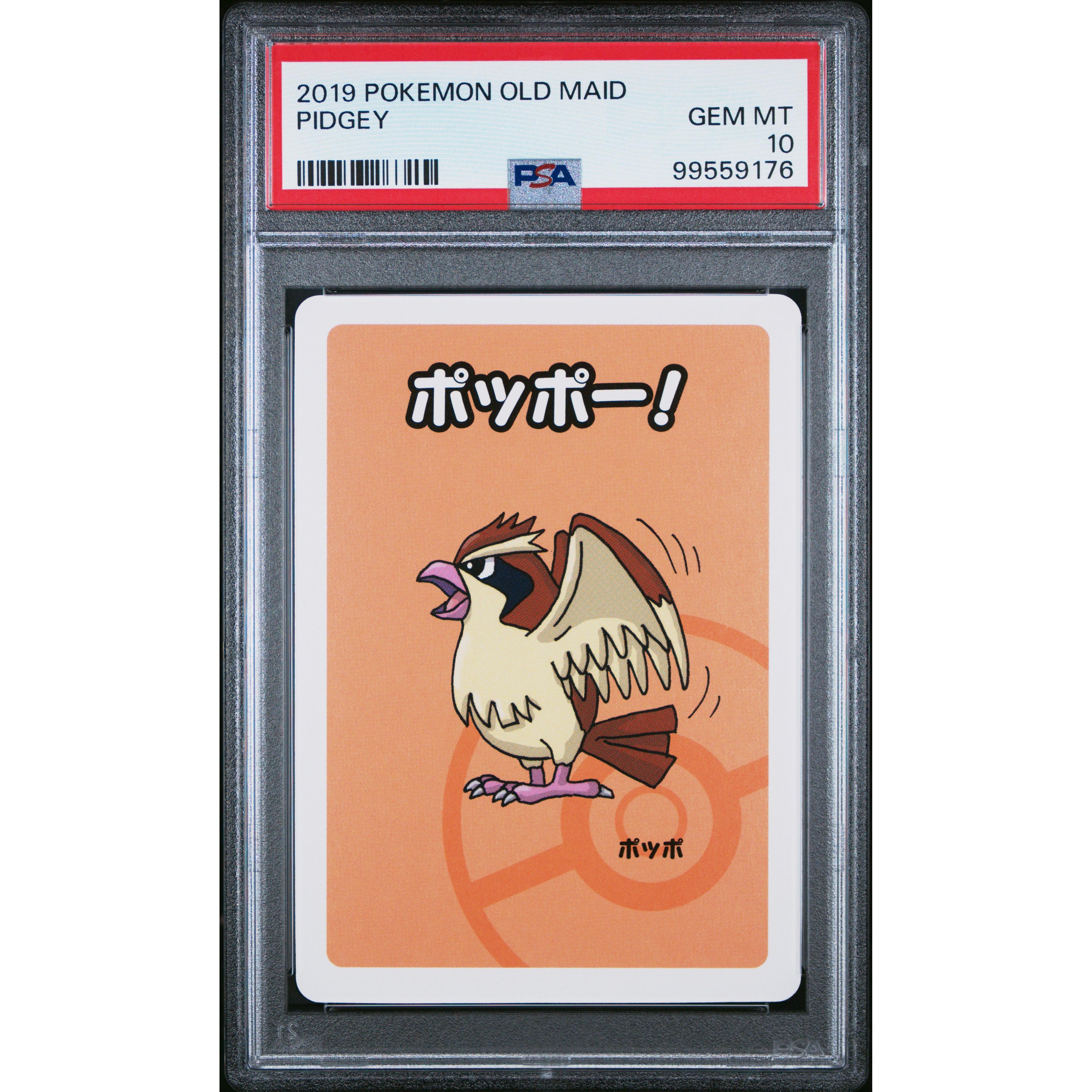 2019 Pokemon Japanese Old Maid Pidgey PSA 10 Graded Card - Perfect for Collectors, Gaming Tournaments & Display Cases