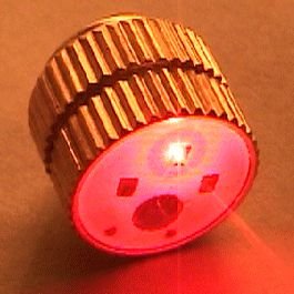 Red Clip-On Earrings with Flashing LED Lights - Fashionable Body Jewelry for Parties, Raves & Nightlife