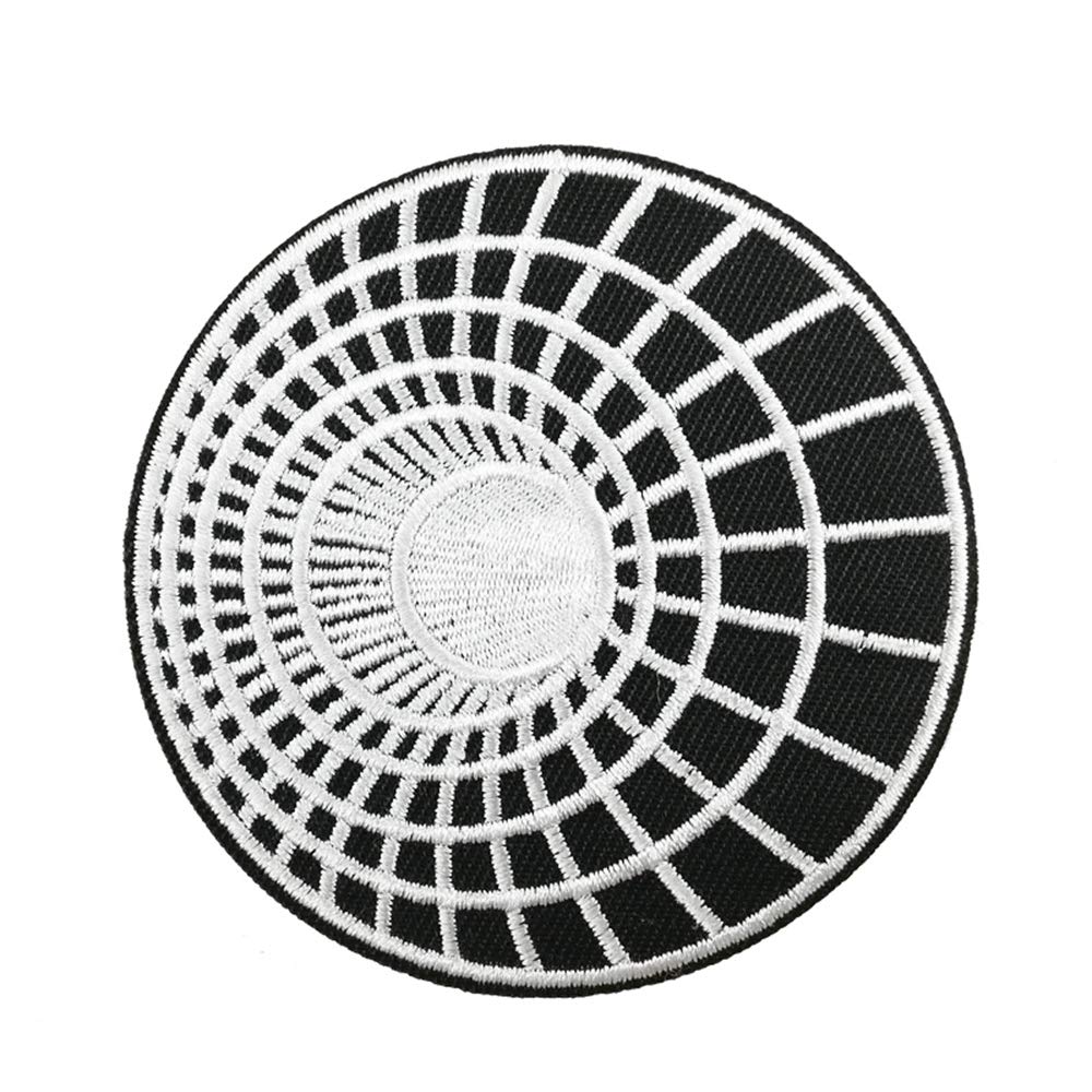 Wormhole Time Travel Embroidered Iron-On Sew-On Patch Applique for Jackets, Bags & DIY Crafts - Sci-Fi Cosplay Accessory