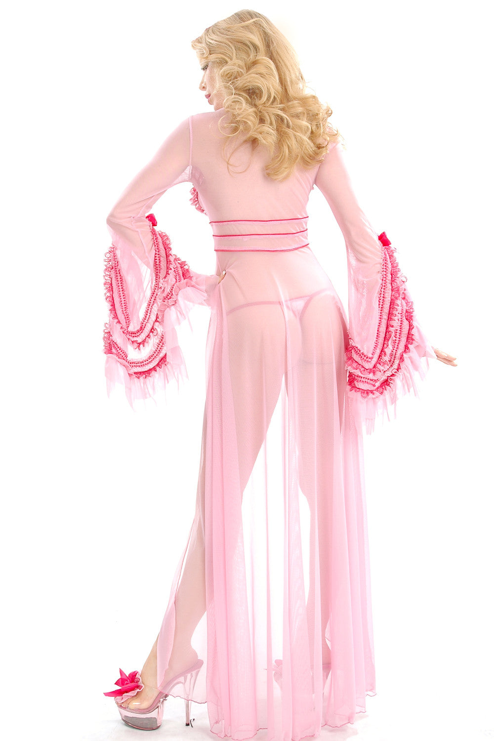 Elegant Long Carousel Robe for Women - Soft & Comfortable Loungewear for Home, Spa, and Relaxation