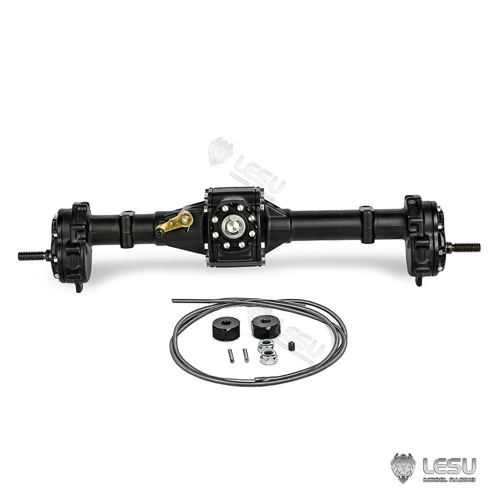LESU 1/10 UM406 RC Crawler Metal Differential Lock Kit - Front & Rear Axle Upgrade Parts for Remote Control Climbing Truck - DIY Off-Road Adventure & Rock Crawling Accessories
