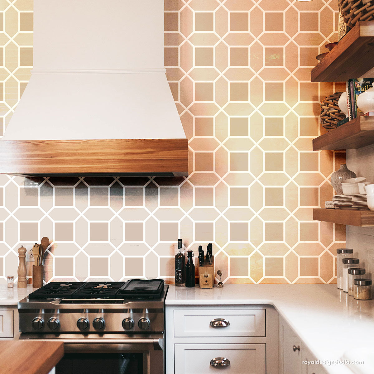 Premium Mosaic Grid Floor Tile - Waterproof & Slip-Resistant - Perfect for Bathroom, Kitchen, and Outdoor Patio Decoration