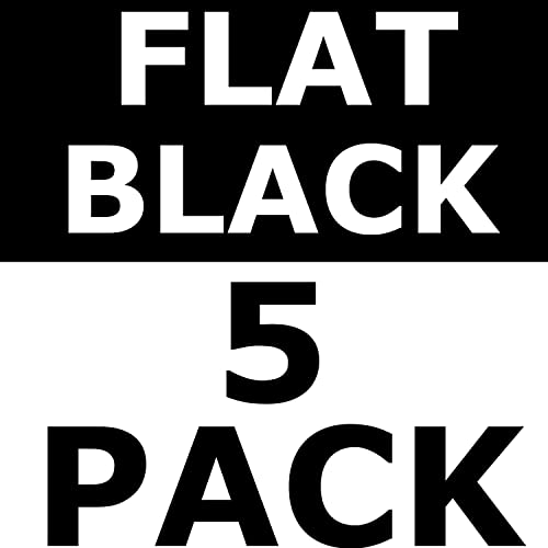 Flat Black (5 Count)