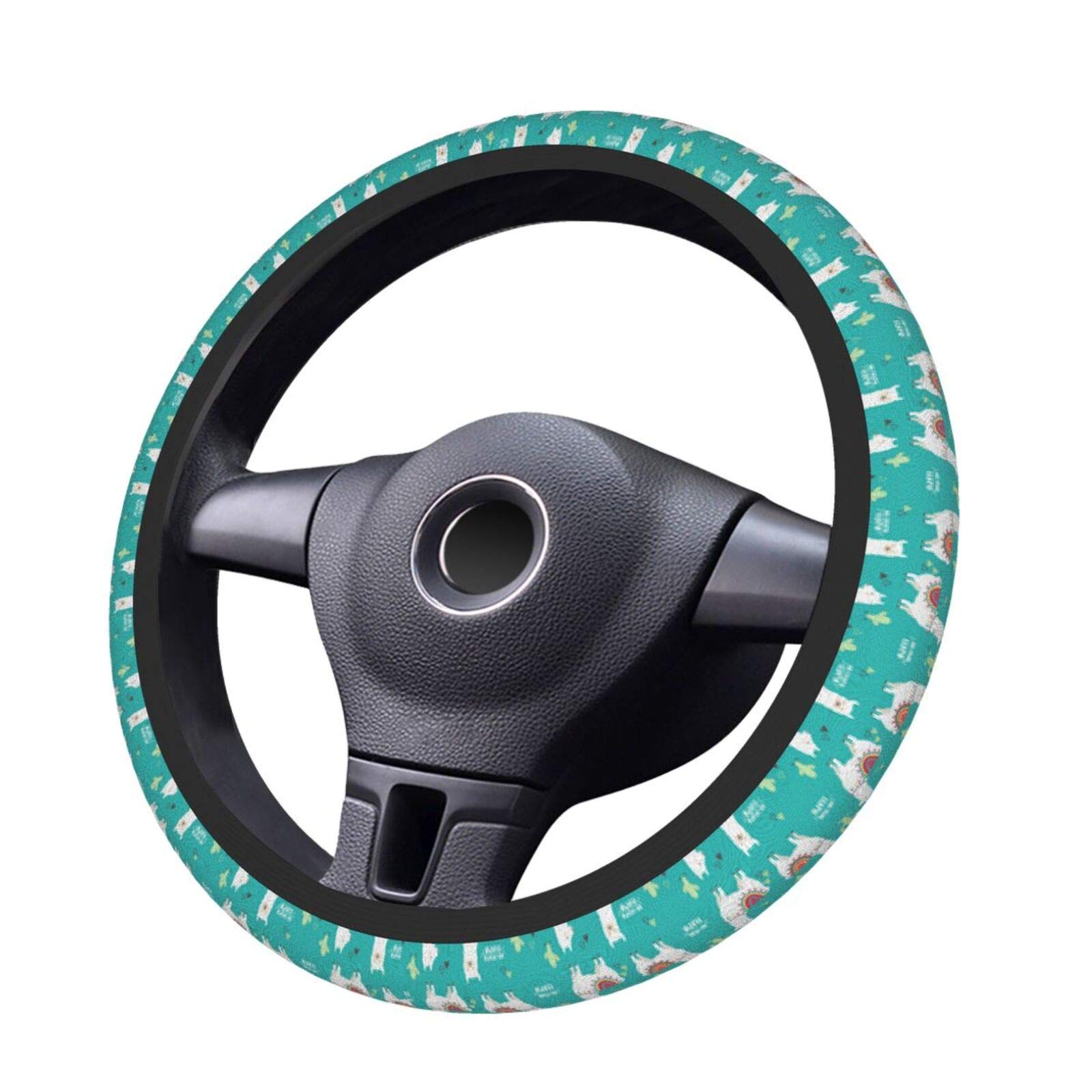 Non-Slip Neoprene Universal 15-Inch Steering Wheel Cover - Comfort Grip for Cars, Trucks & SUVs - Perfect for Commuting, Road Trips & Winter Driving
