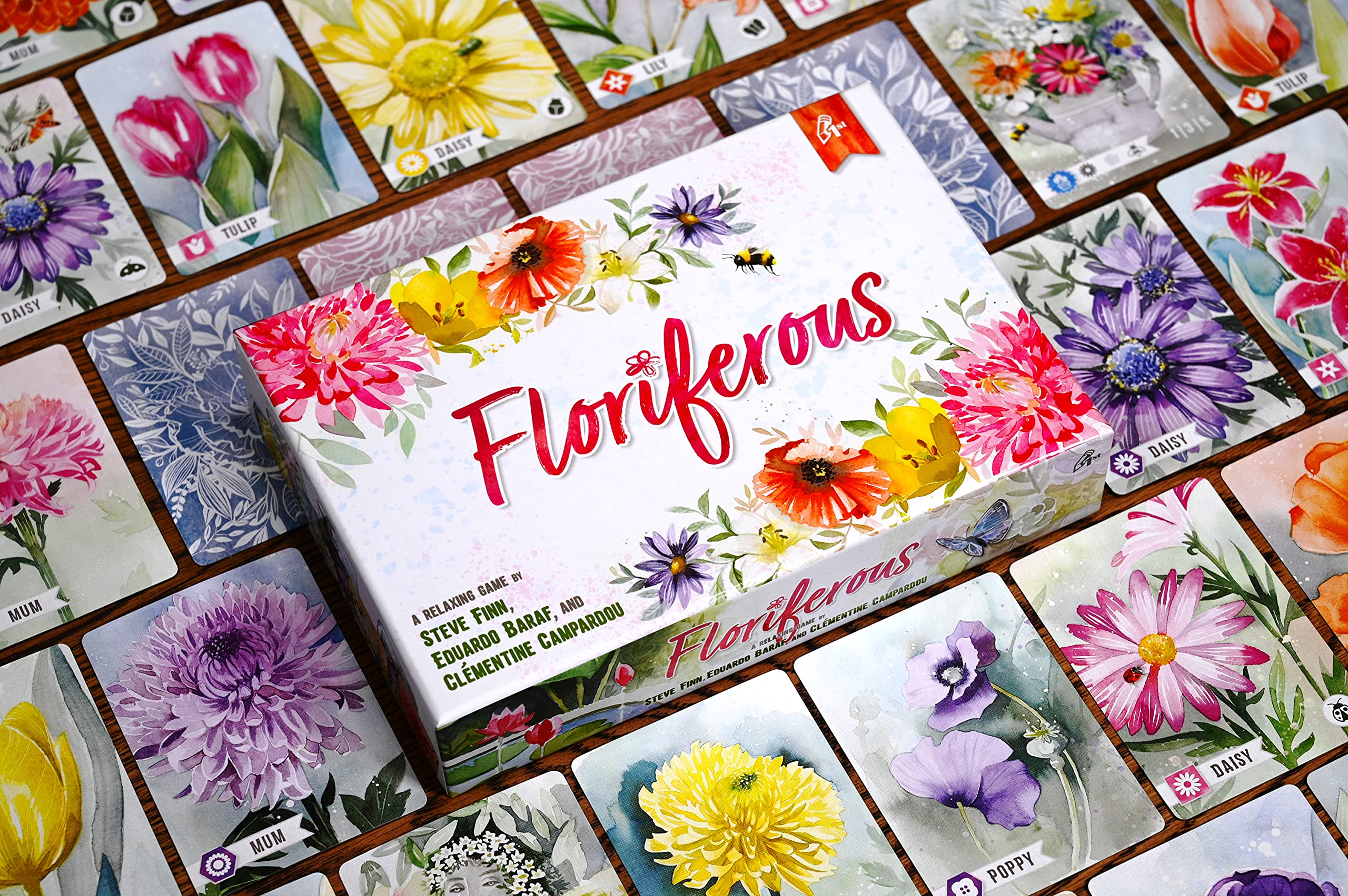 Floriferous Card Game - Relaxing Garden Strategy Game for 1-4 Players | Arrange Flowers & Create Stunning Gardens | Perfect for Family Game Nights & Stress Relief