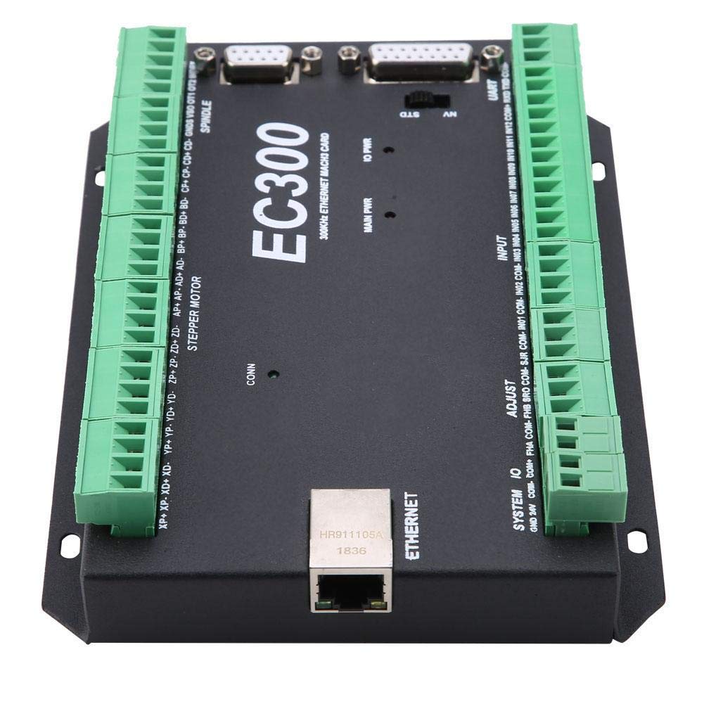 Oumefar 3-6 Axis 300kHz Ethernet Motion Controller EC300 CNC Control System - High Precision Motion Control Card for CNC Machines, Robotics & Automation (3 Axis) - Perfect for Industrial Automation, CNC Machining & DIY Projects