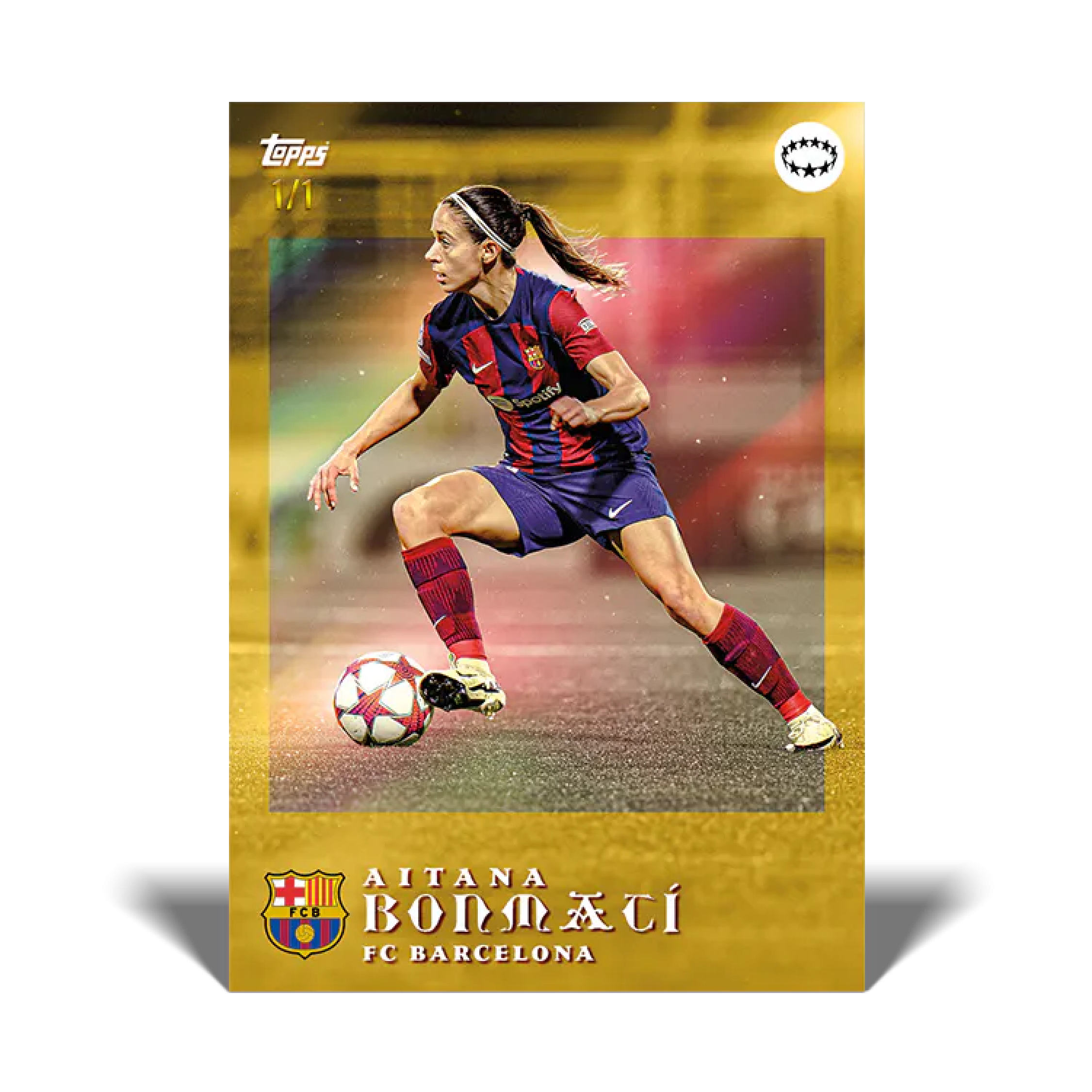 Topps Aitana Bonmatí Curated Soccer Trading Card Set - Limited Edition Collectible for Fans & Sports Memorabilia Enthusiasts - Perfect for Display, Gifts, and Card Collections
