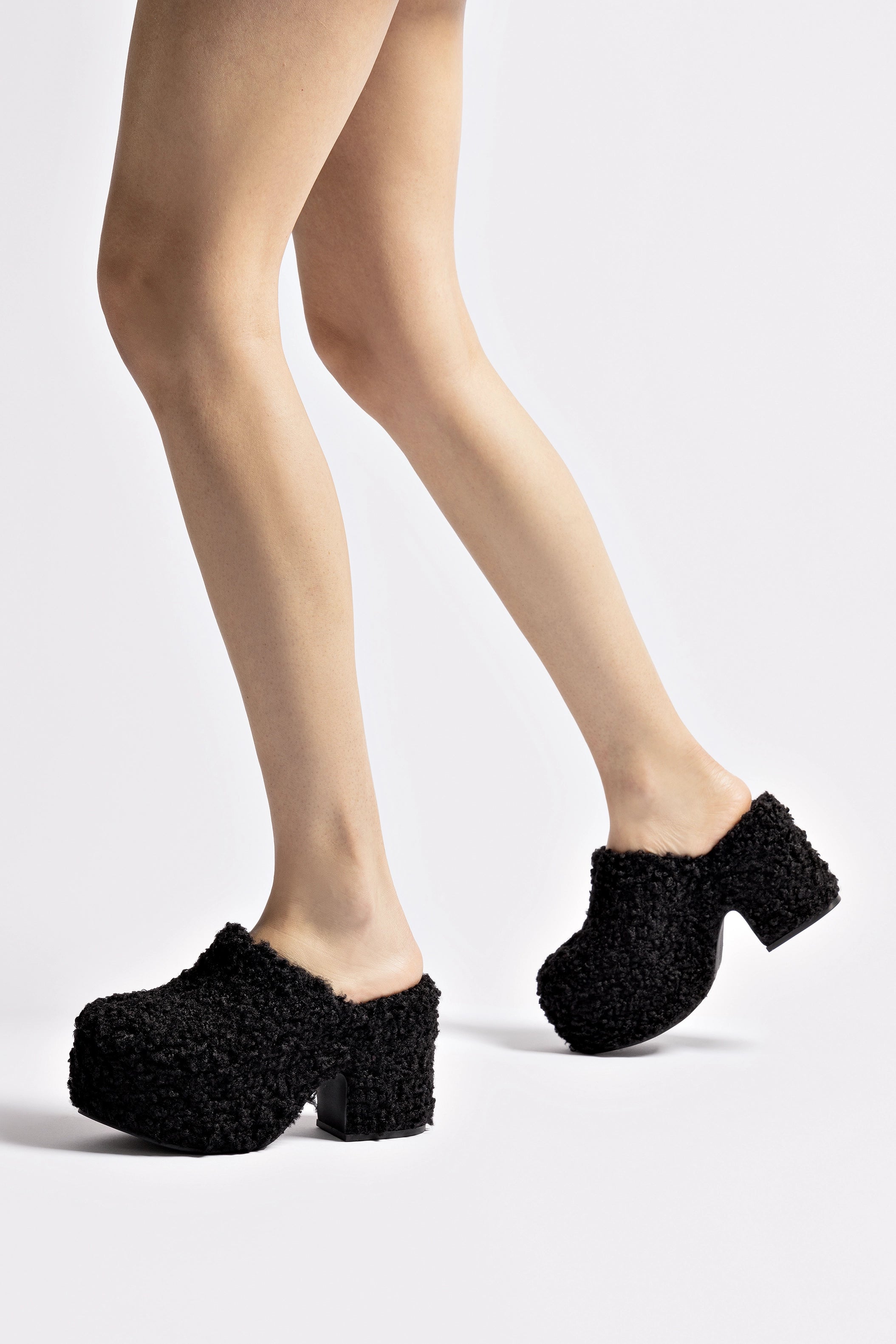 **Miso Clog in Black Shearling - Cozy & Stylish Winter Slippers for Women - Perfect for Home, Office & Casual Outings**