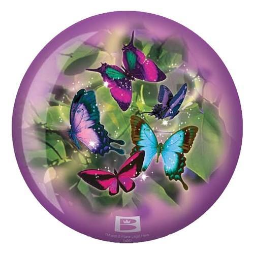Brunswick Butterflies Glow Viz-A-Ball Bowling Ball - High Performance for Night Bowling & League Play - Perfect for Beginners and Pros