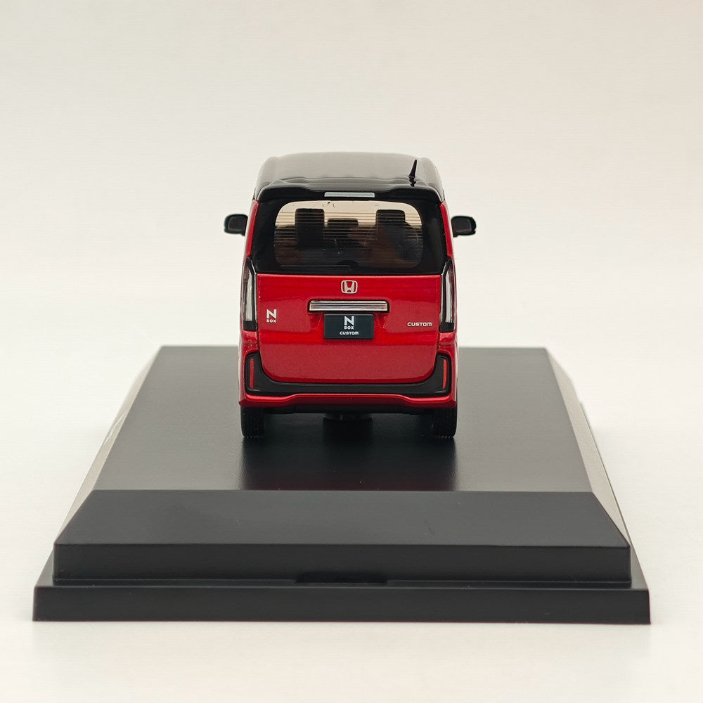 1/43 Scale Honda N BOX Custom Premium Diecast Model Car - Crystal Red Metallic (HJ431006RM) | Hobby Japan Collectible for Display & Gift Giving