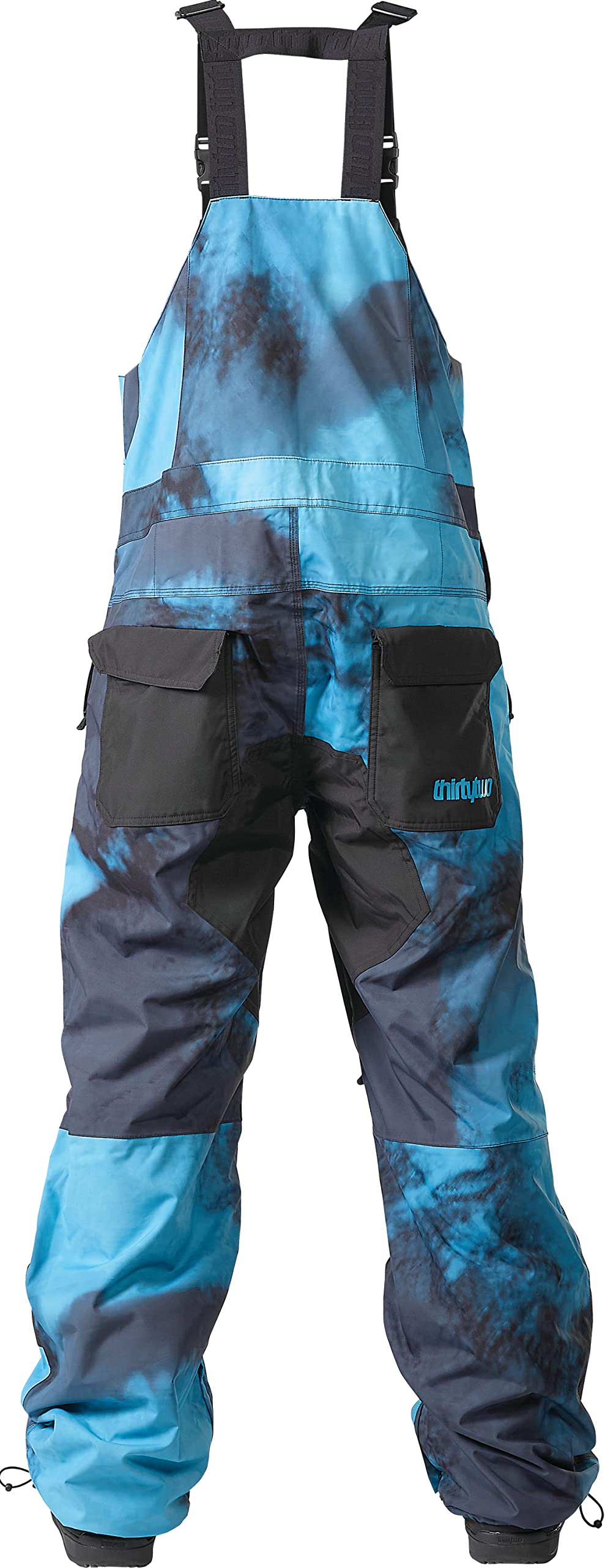 ThirtyTwo Men's Basement Winter Snow Bib Pants - Waterproof Insulated Snowboard & Ski Bib Overalls for Cold Weather Outdoor Activities