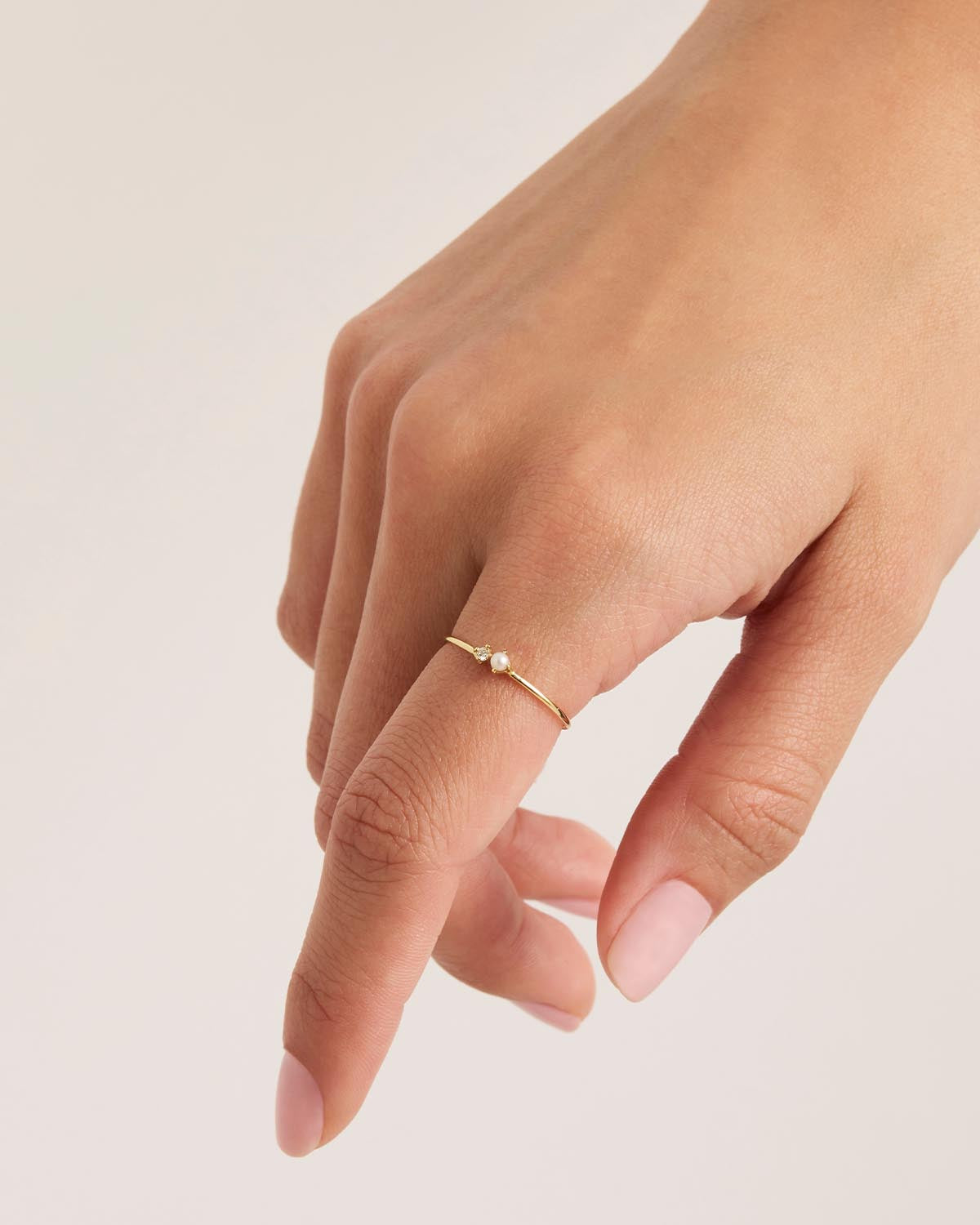 14K Solid Gold Moonlight Diamond Ring for Women - Elegant & Dainty Jewelry for Engagement, Wedding, Anniversary & Special Occasions