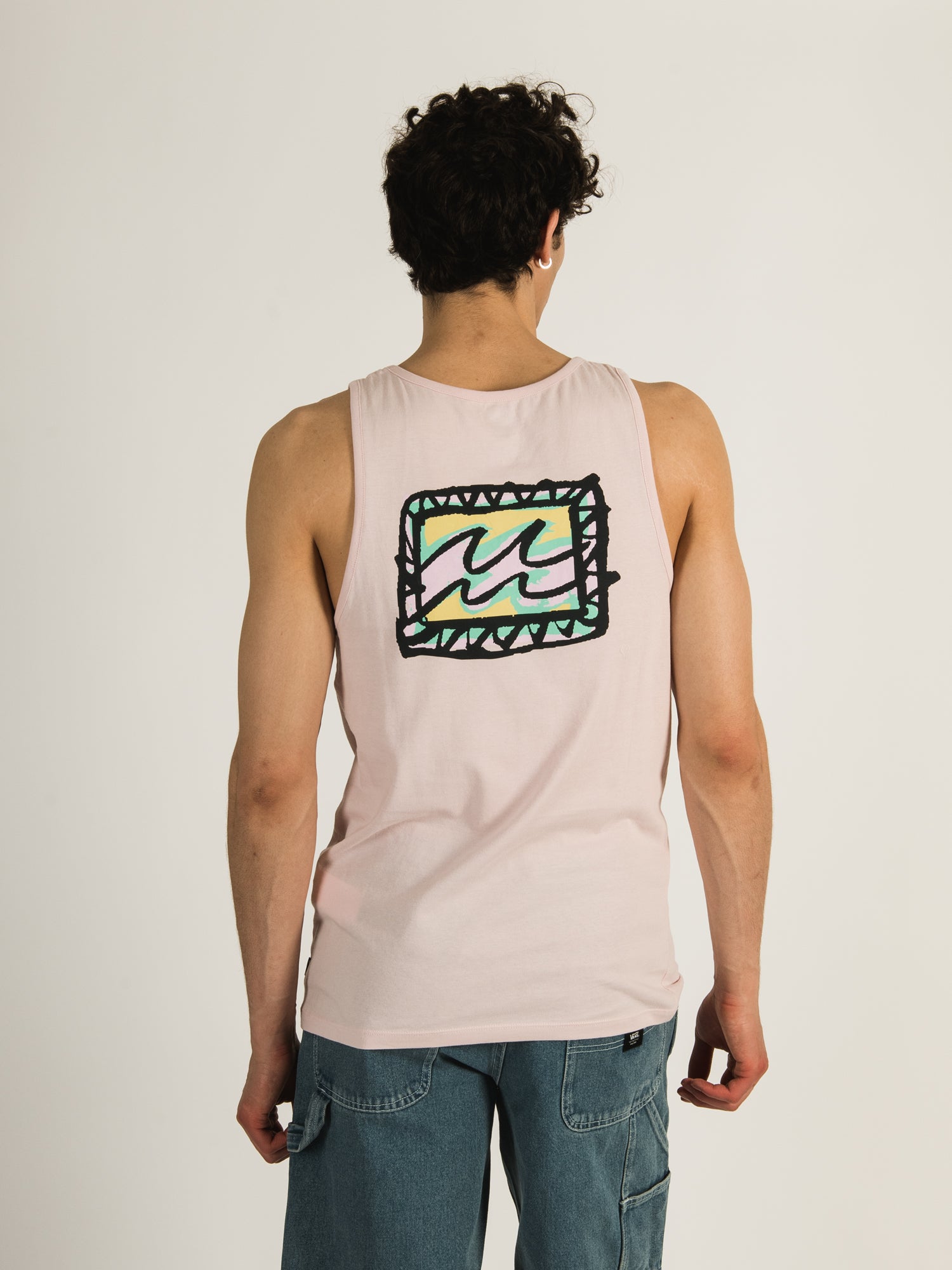 BILLABONG Crayon Wave Tank Top for Women - Stylish Sleeveless Summer Beachwear for Surfing, Yoga & Casual Outfits