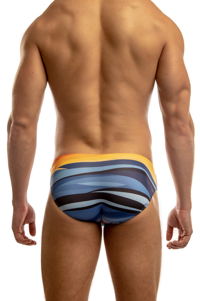 Jack Adams Mykonos Wave Swim Brief - Men's Stylish Swimwear for Beach & Pool | Quick-Dry Comfortable Swim Trunks for Vacation, Summer & Water Sports