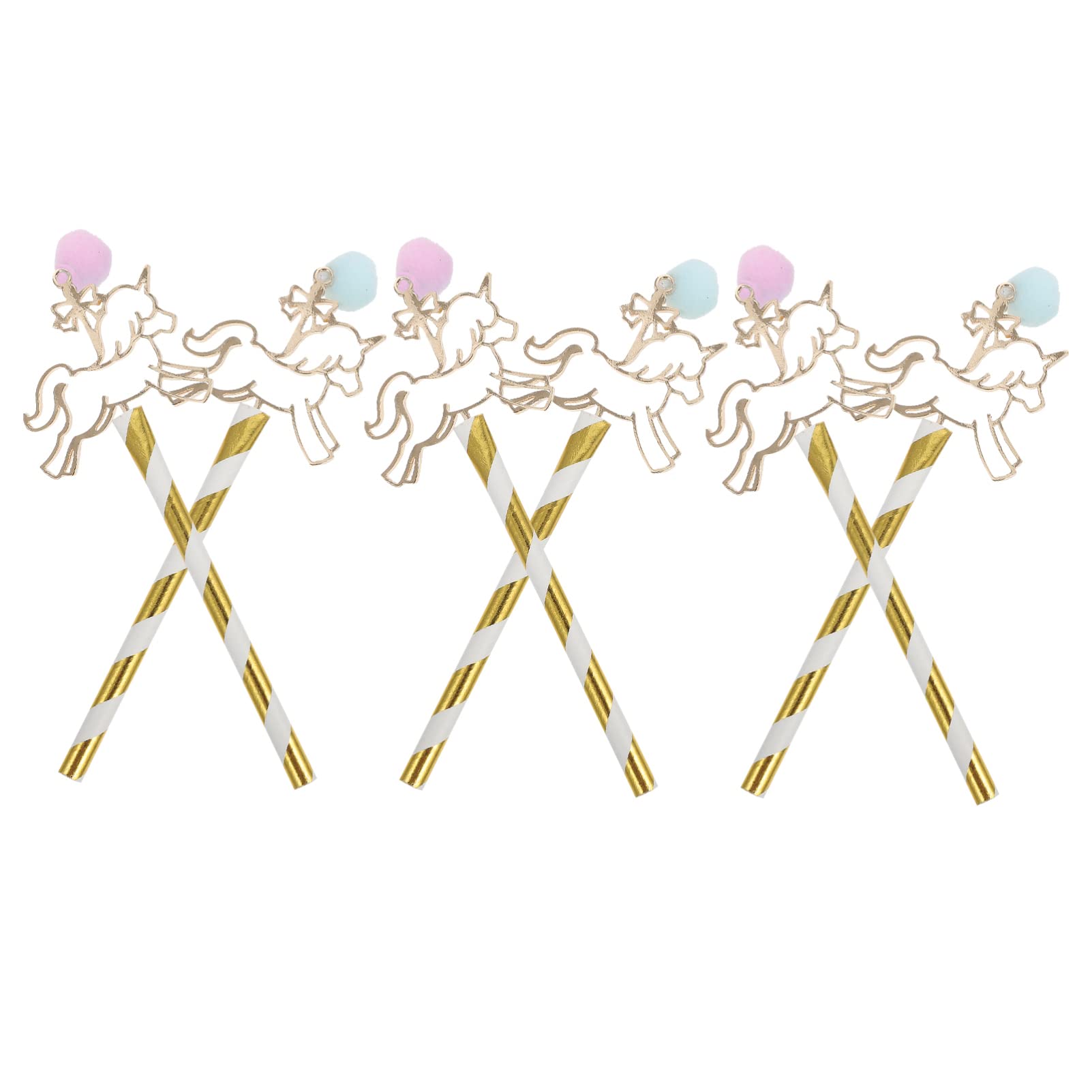 10Pcs Carousel Horse Cake Toppers - Christmas Fruit Cake Decorations for Birthday Party, Wedding & Cupcake Decor - Festive Holiday & Celebration Cake Picks