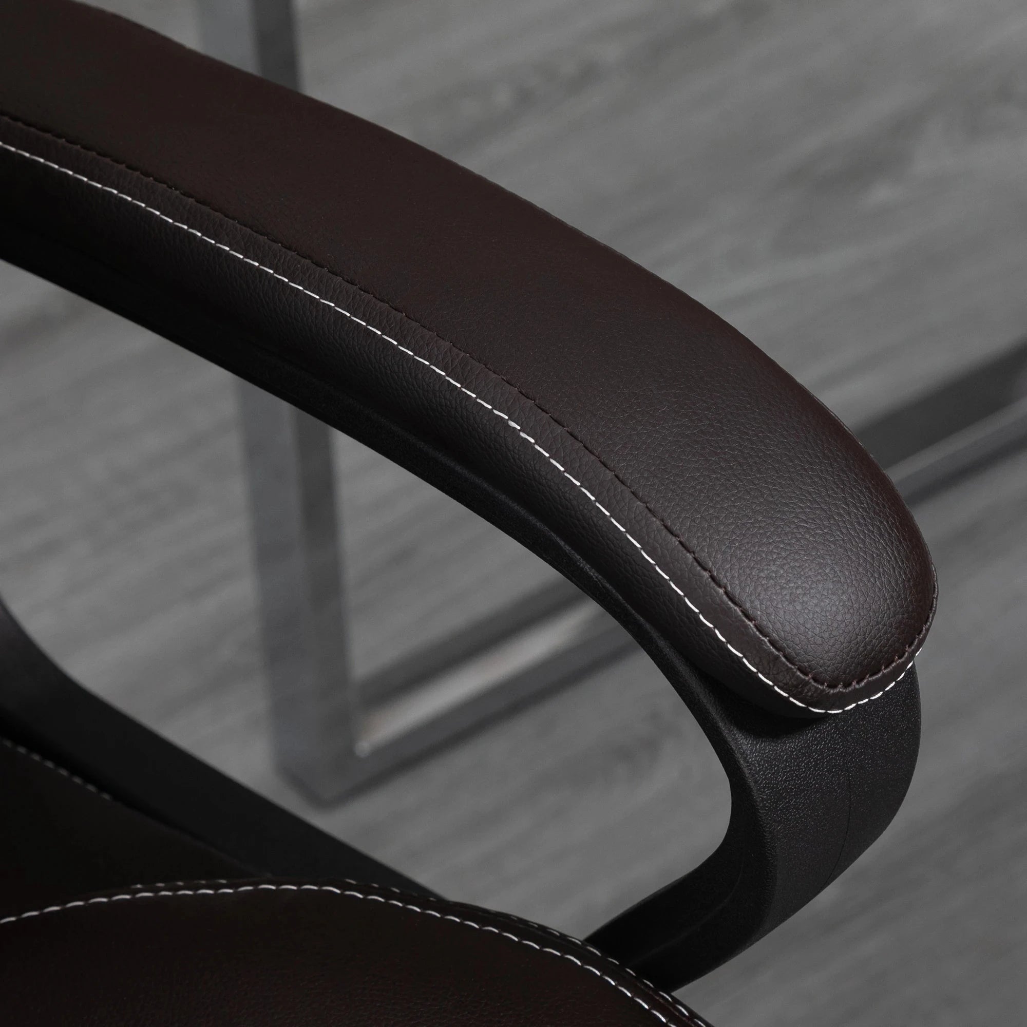Premium High Back Executive Office Chair - Faux Leather Massage Chair with 6-Point Vibration & 360° Swivel - Black/Gray Options - Perfect for Home Office & Workspace Comfort