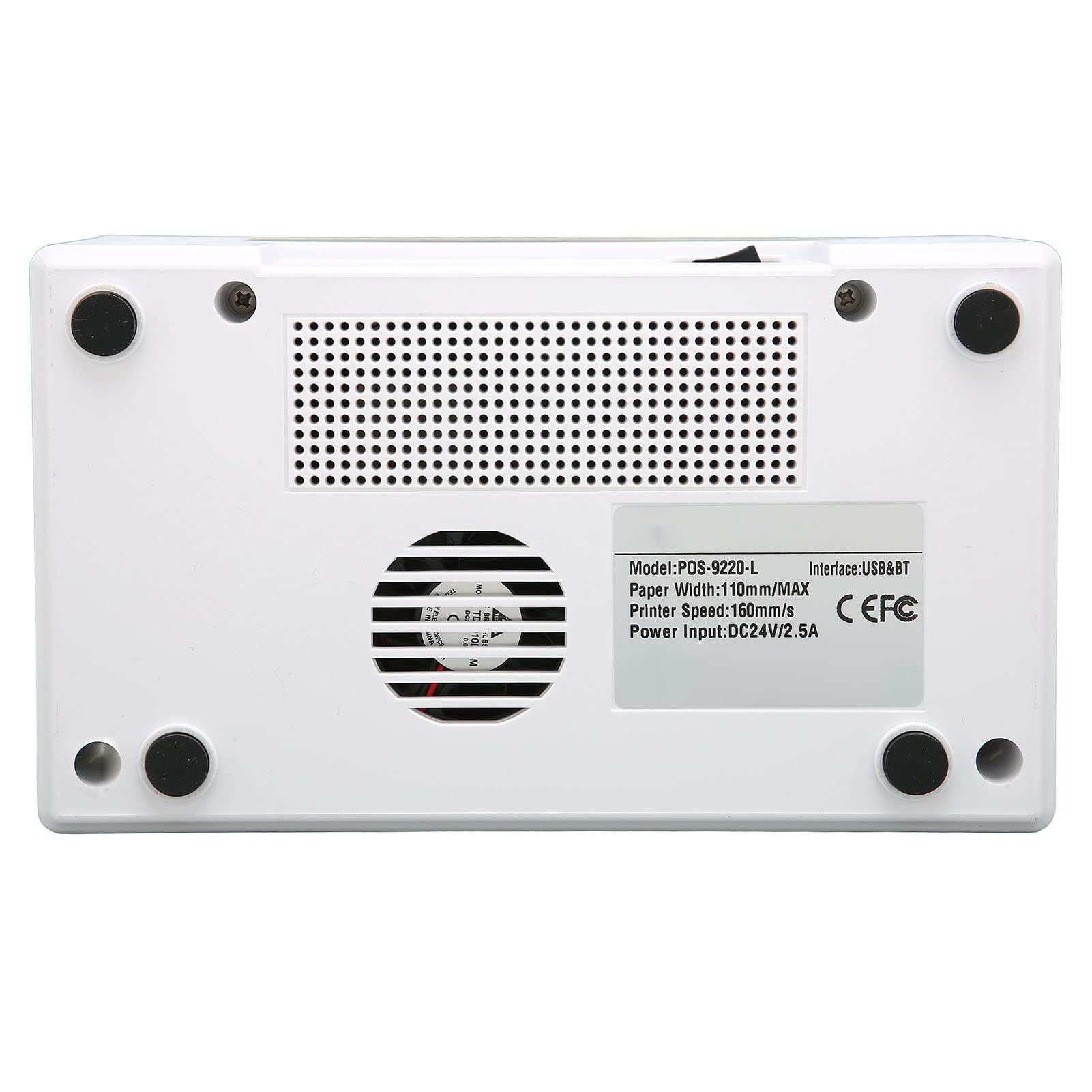 EXCLUZO Portable Label Printer - High-Resolution Thermal Printer with 160mm/s Fast Print Speed & Continuous Printing - Ideal for Retail Stores, Logistics Shipping & Restaurant Use (White)