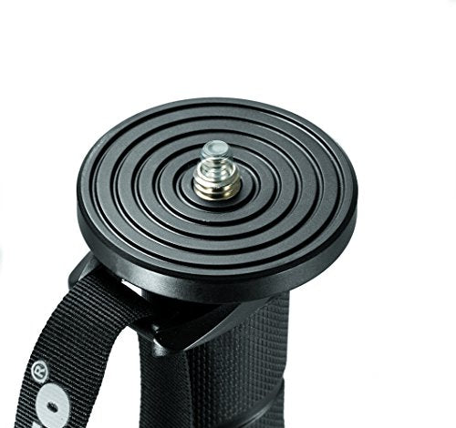 Manfrotto Compact Aluminum Monopod with Quick Release Plate - Lightweight & Adjustable Camera Stand for DSLR, Mirrorless, and Video Cameras - Perfect for Travel, Sports, and Event Photography
