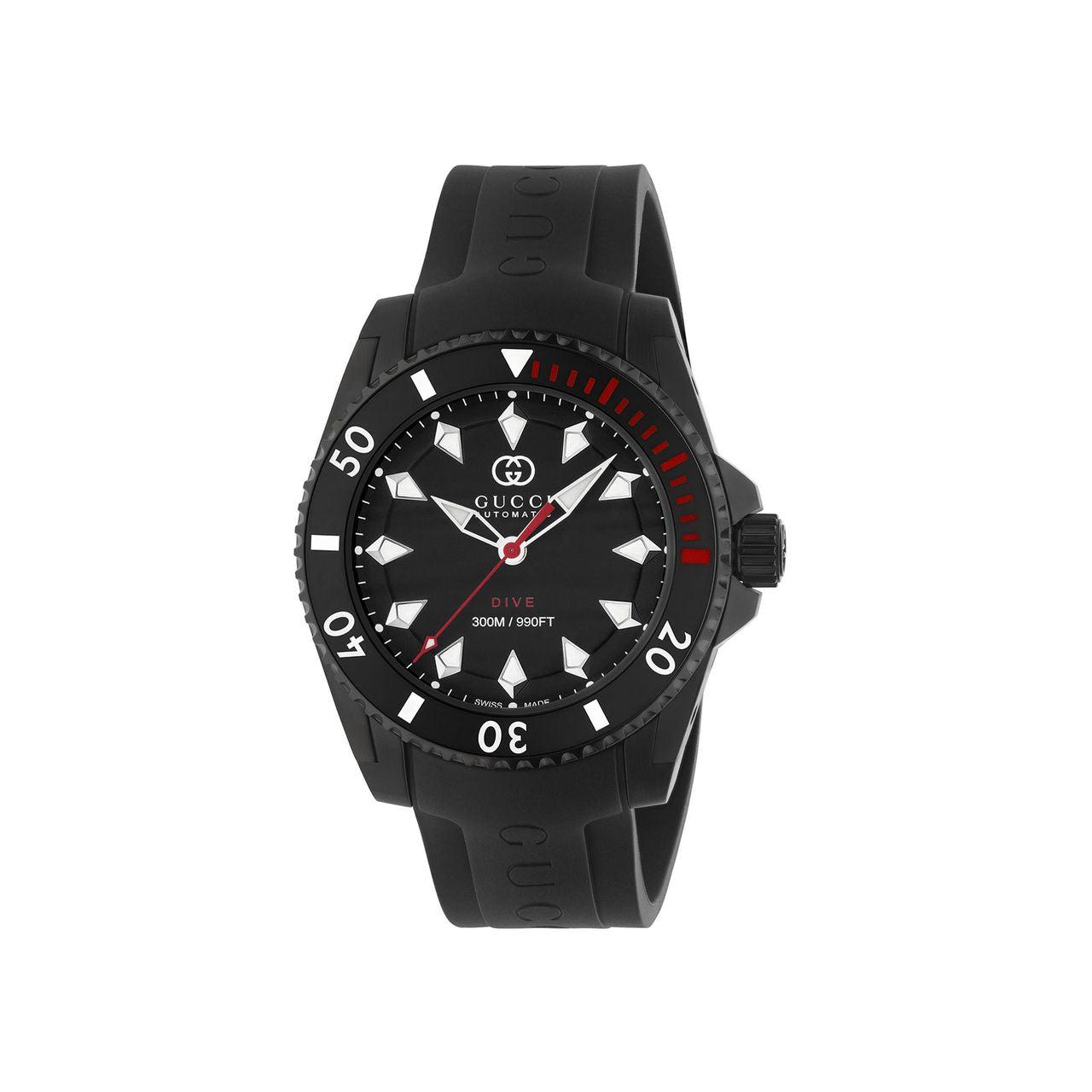 Gucci Men's Automatic Dive Watch 40mm Stainless Steel YA136361 - Perfect for Luxury Diving, Swimming & Everyday Wear