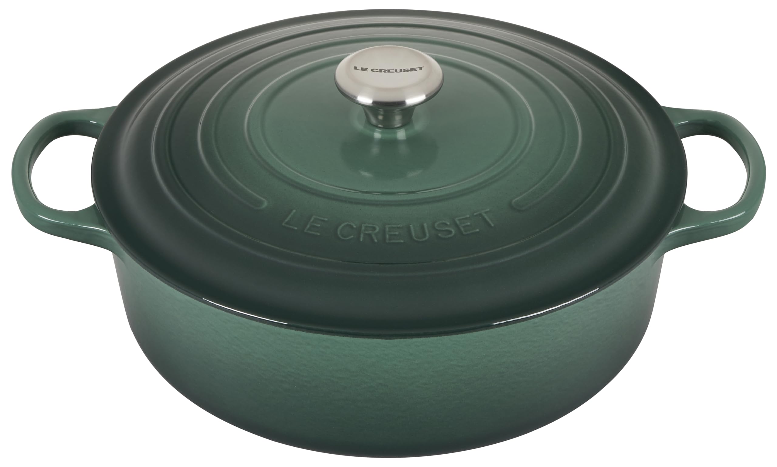 Le Creuset Signature Enameled Cast Iron Dutch Oven 6.75 Quart - Artichaut Green, Wide Round Pot for Braising, Stewing & Baking - Perfect for Soups, Bread & Family Meals