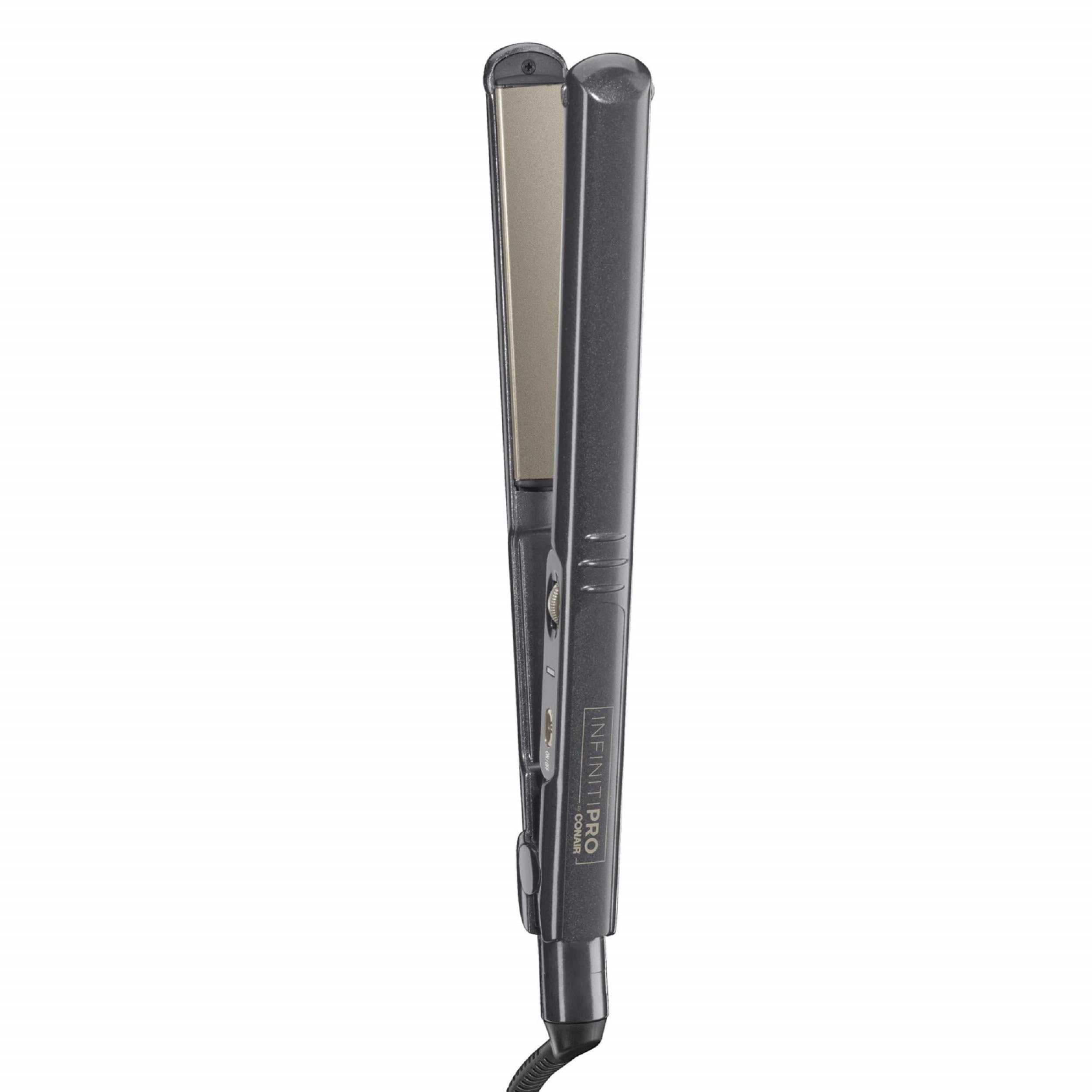 INFINITIPRO Tourmaline Ceramic Flat Iron 1 Inch - Professional Hair Straightener for Smooth & Shiny Hair - Perfect for Home & Salon Use