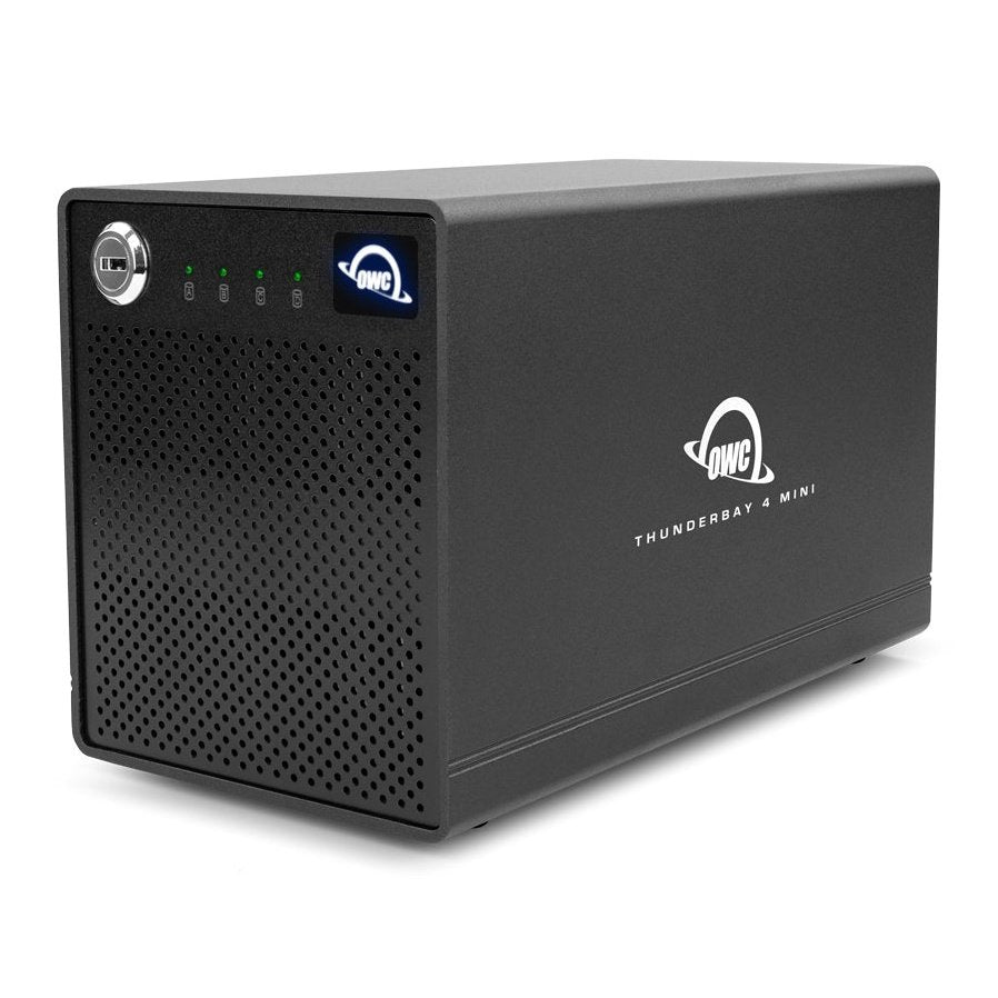 4.0TB OWC ThunderBay 4 Mini SSD External Storage - Thunderbolt 2 RAID Solution for Mac & PC - Perfect for Video Editing, Photography & Data Backup