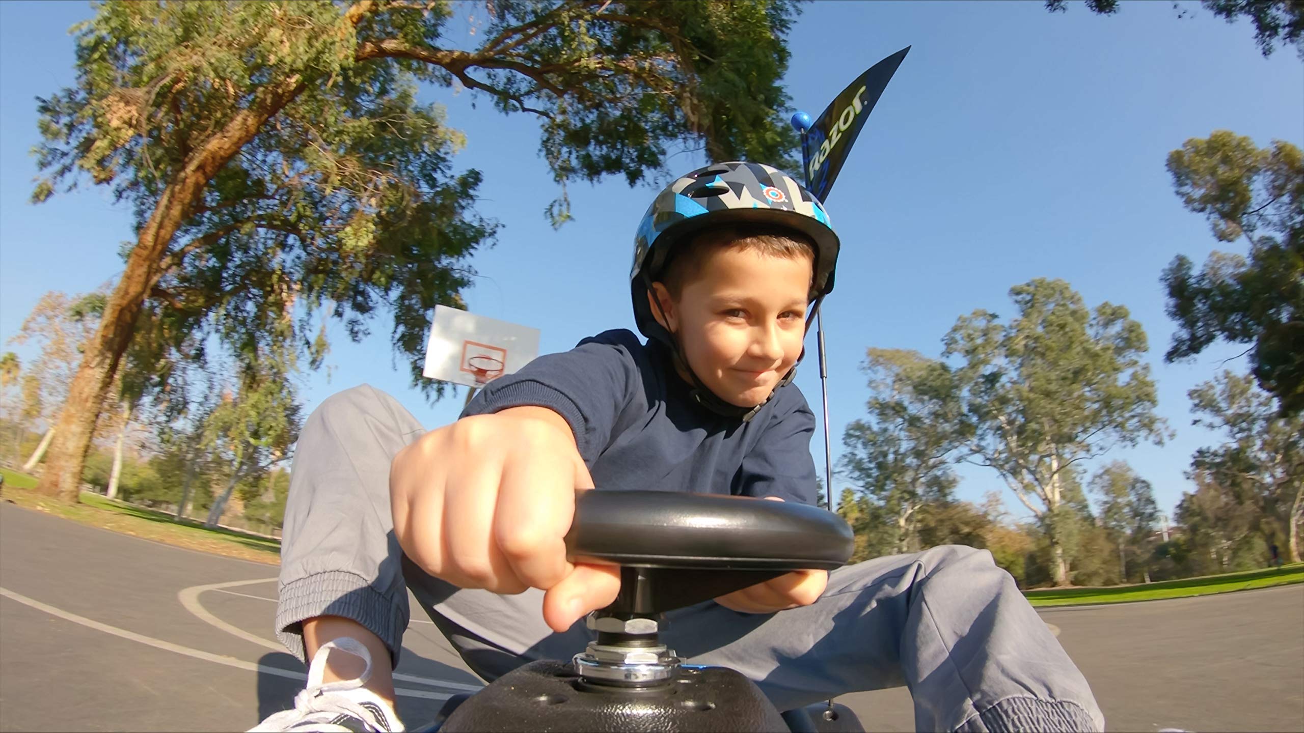 **Crazy Cart Shift Electric Drifting Go Kart for Kids Ages 6-12 | 12V Battery-Powered Ride-On Toy with High/Low Speed Switch & Drift System | Indoor & Outdoor Fun for Riders Up to 120 lbs | Perfect for Backyard, Driveway & Playground Adventures**