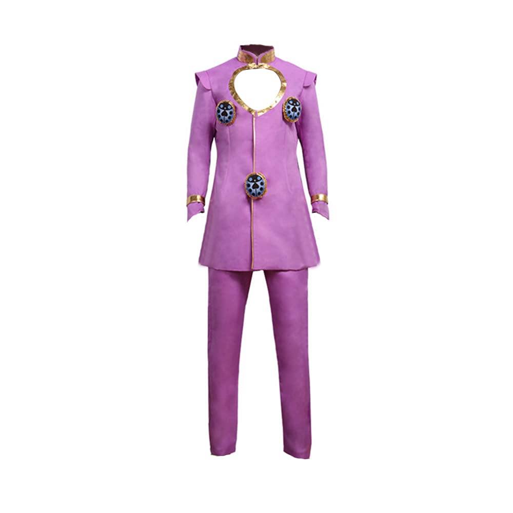 JoJo's Bizarre Adventure Giorno Giovanna Anime Cosplay Costume - Full Outfit Set for Halloween, Comic Con & Stage Performances