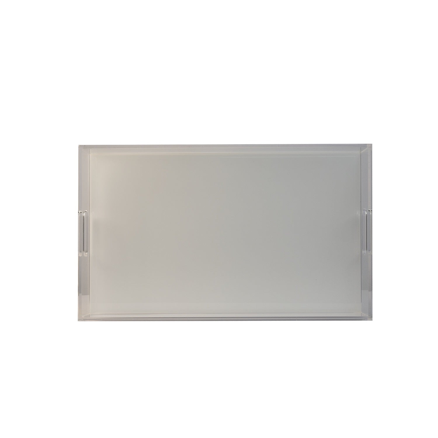 Large White Acrylic Serving Tray - Perfect for Brunch, Entertaining & Home Decor | Durable & Stylish Serving Platter
