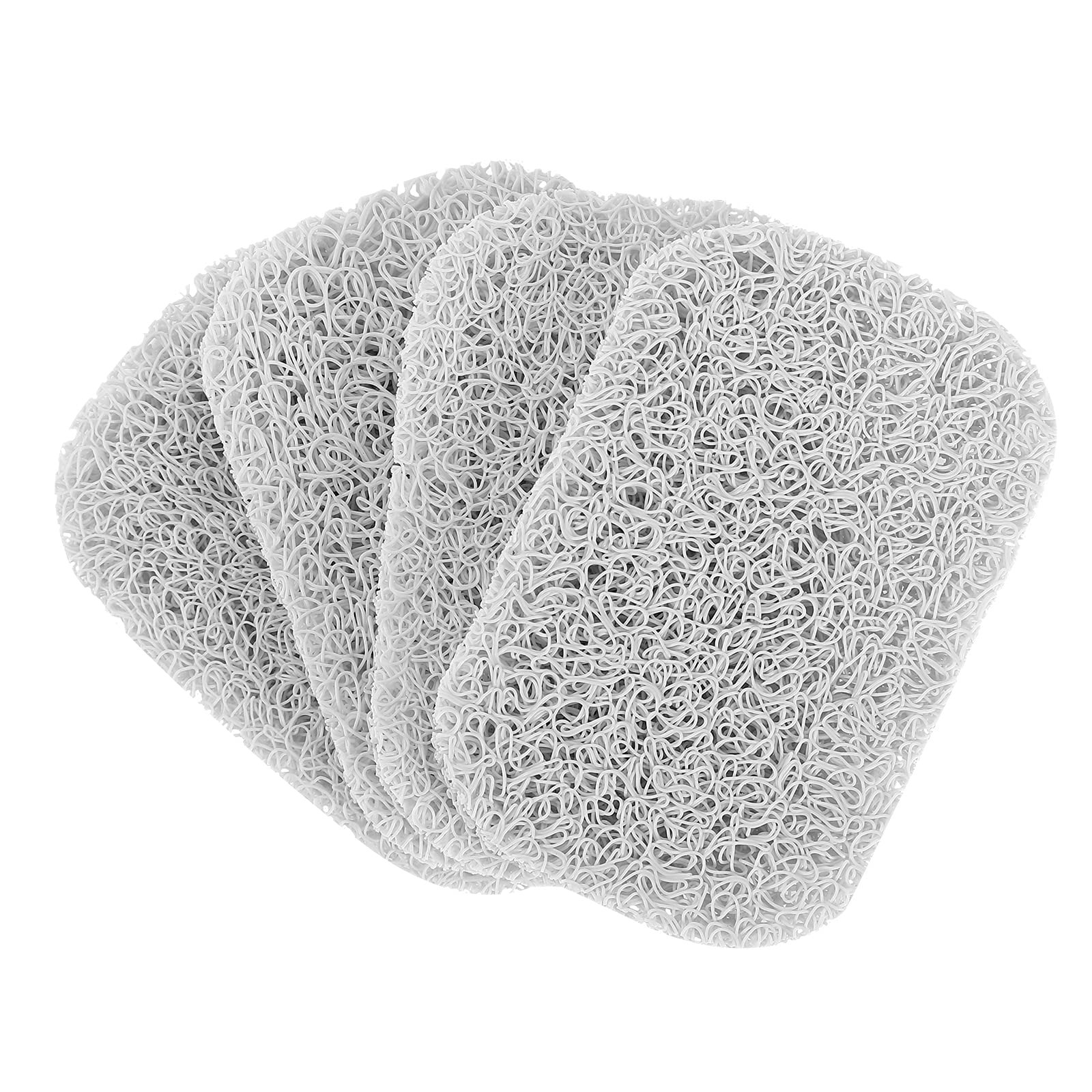 15-Piece White BPA-Free Soap Saver Pads Set - Non-Slip Self-Draining Soap Holder for Bar Soap - Shower, Kitchen & Bathroom Soap Tray Accessories (Bulk Pack) - Perfect for Home, Gym & Travel Use