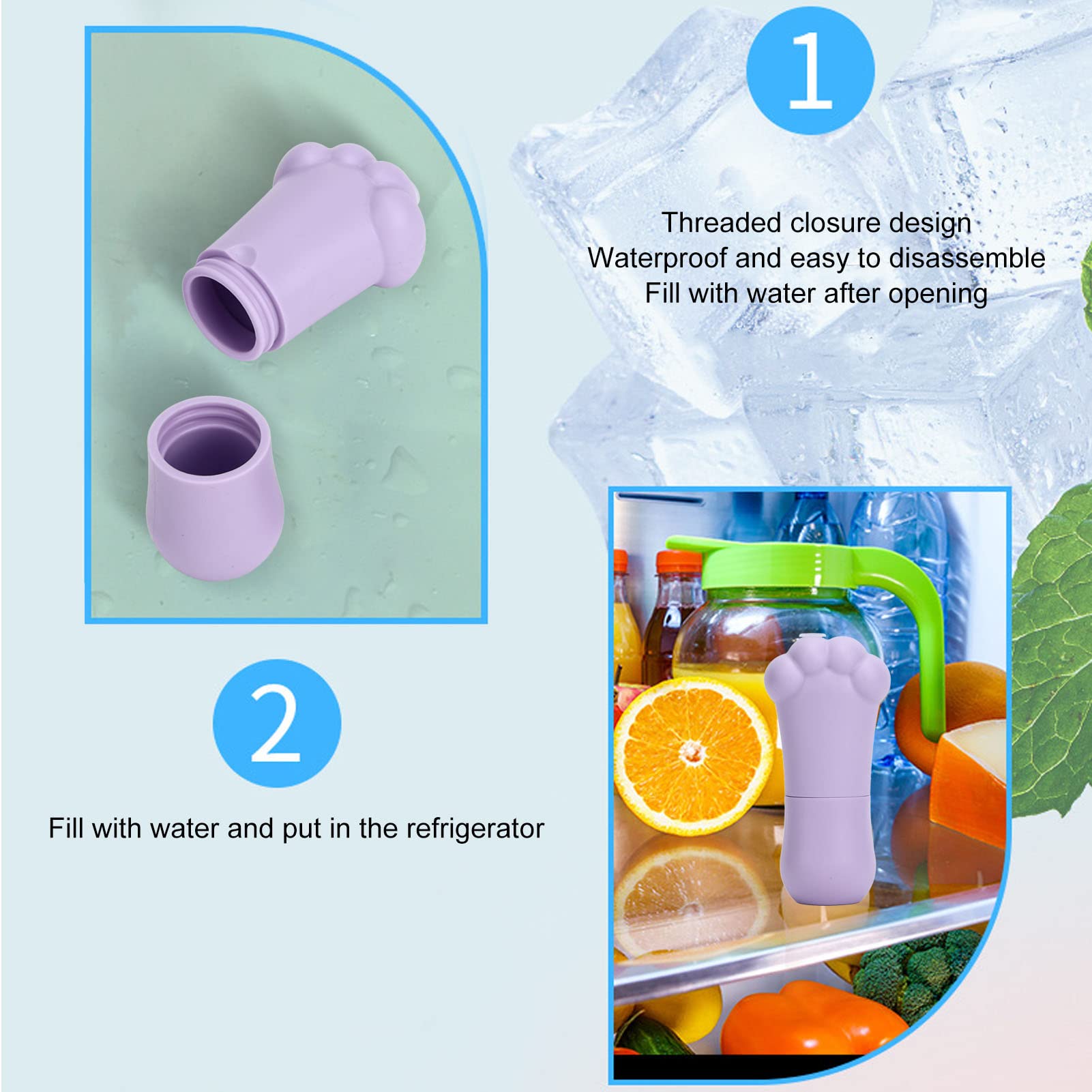 Cat Claw Ice Roller for Face, Eyes & Neck - Silicone Facial Massager & Skin Care Tool | Reduce Puffiness & Dark Circles | Perfect for Beauty Salons & At-Home Skincare Routine