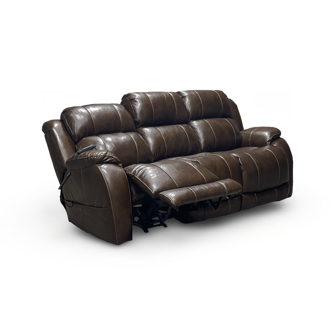 Andrew Genuine Leather Power Reclining Sofa Set - 3-Piece Living Room Sectional with USB Charging | Perfect for Home Theater, Family Gatherings & Relaxation