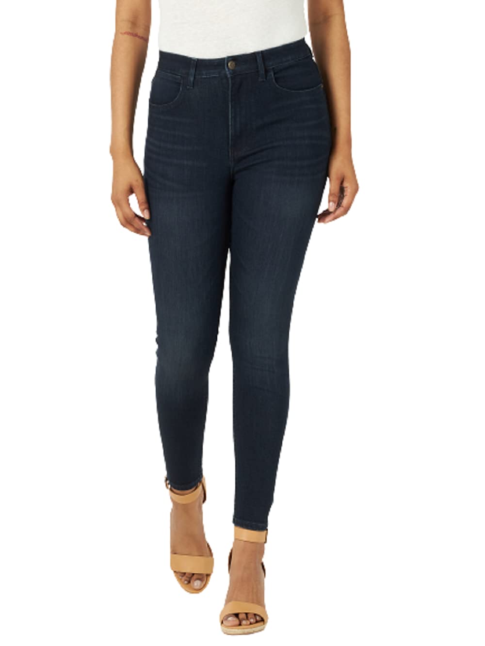 Wrangler Women's High Rise Skinny Jeans - Slim Fit Stretch Denim Pants for Casual Wear & Everyday Comfort | Perfect for Work, Date Night & Weekend Outfits
